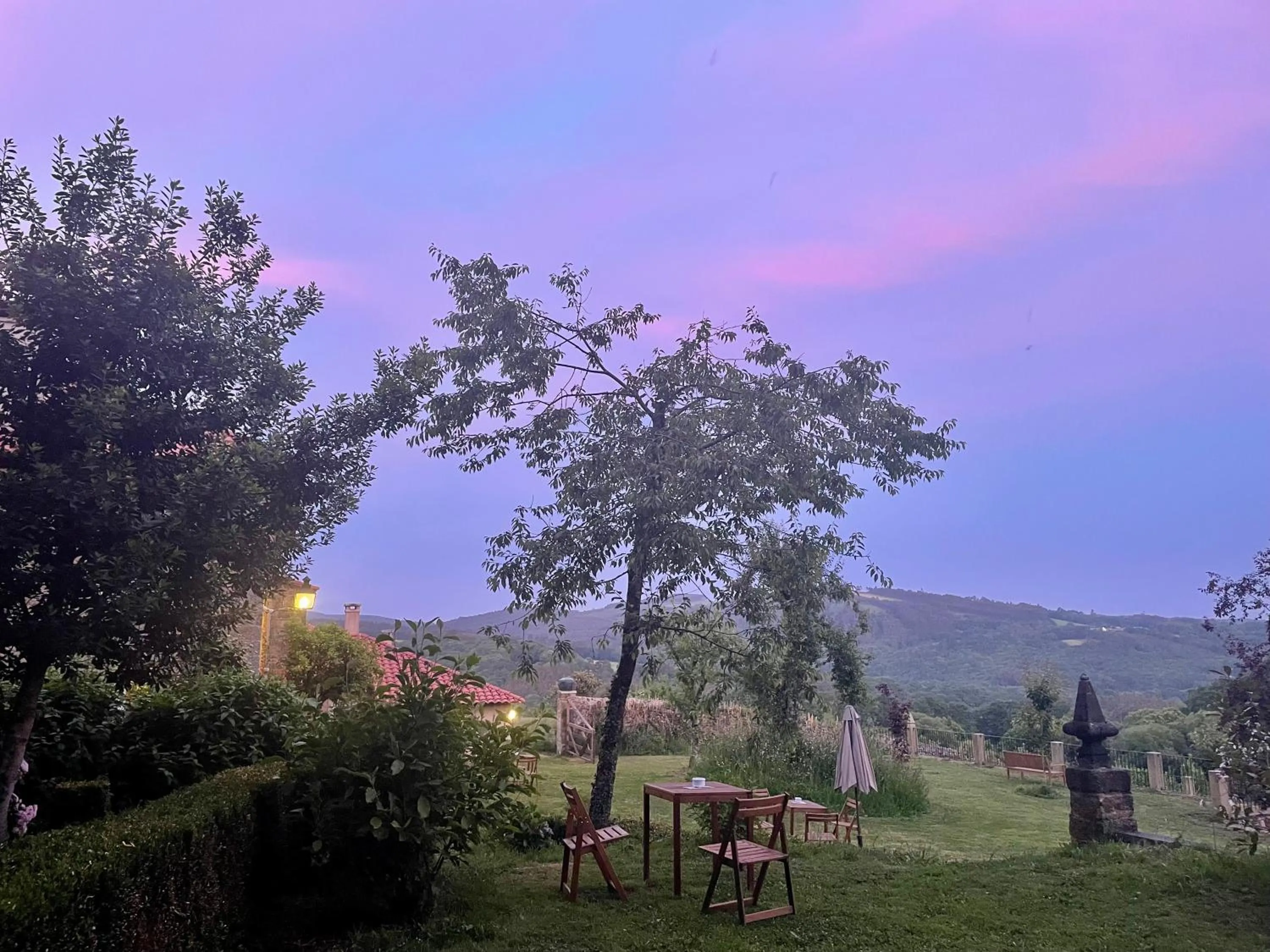 Sunset in Hotel Pazo de Bieite