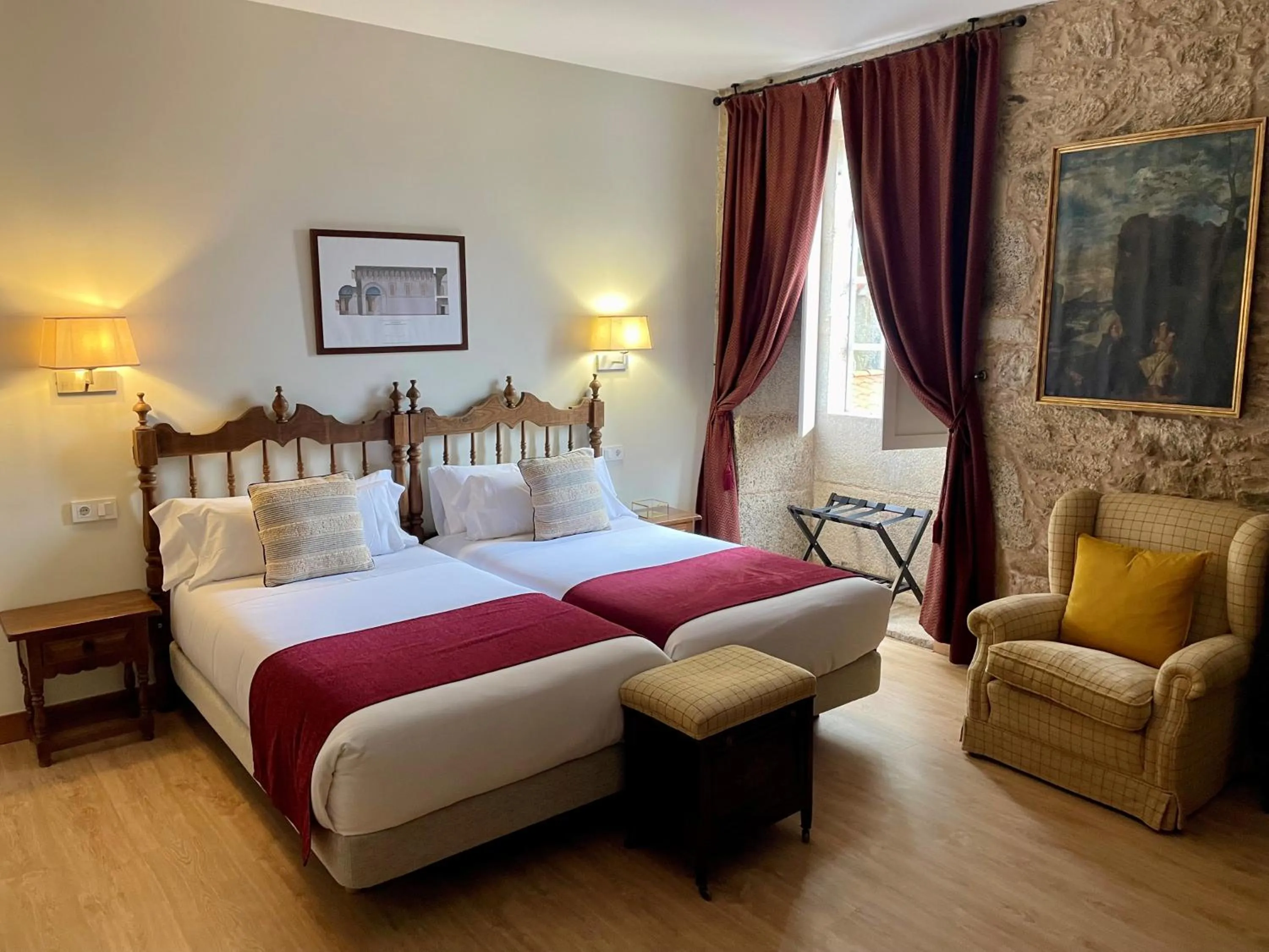 Bedroom, Bed in Hotel Pazo de Bieite