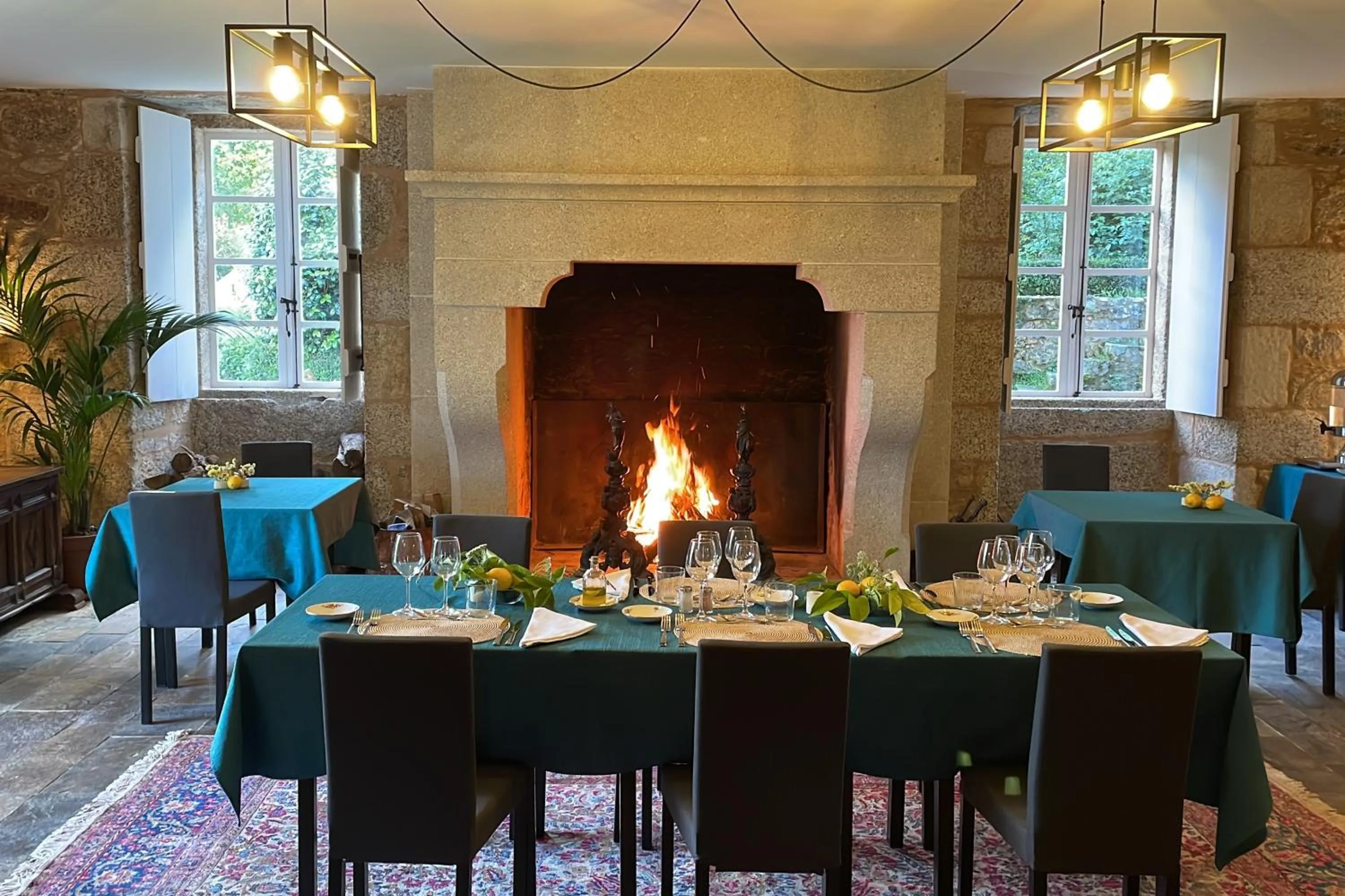Dining area in Hotel Pazo de Bieite