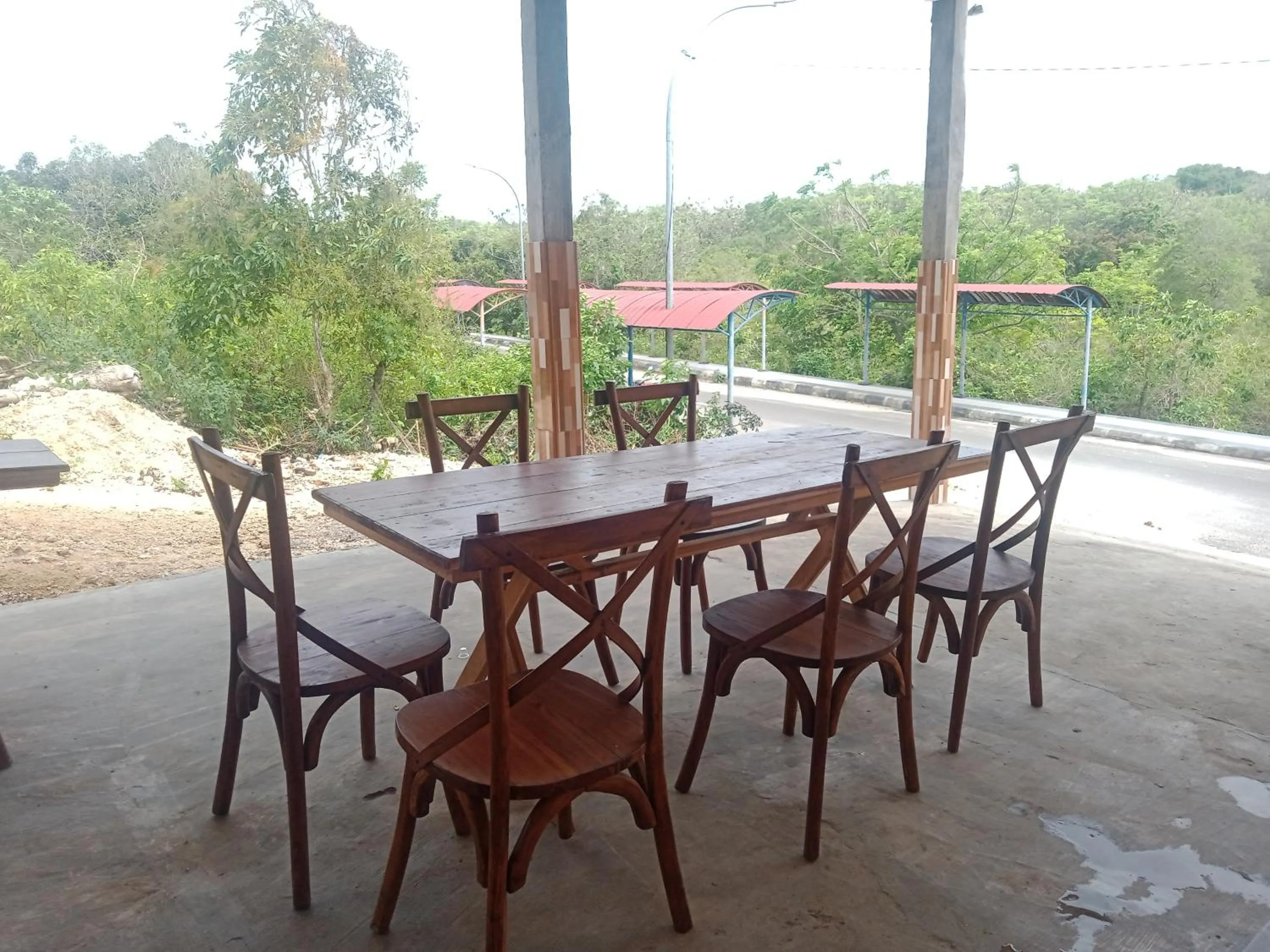 Seating area in An Nur Homestay Bira Beach