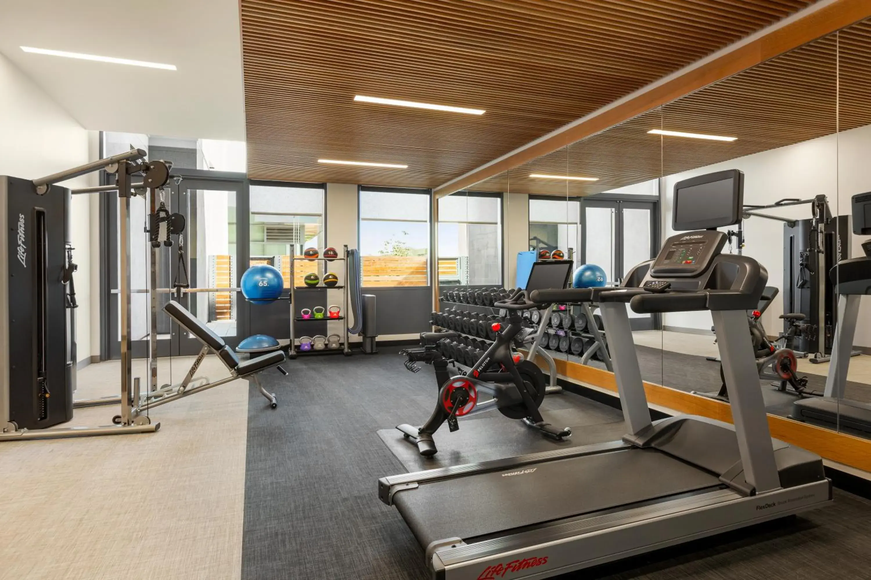 Fitness centre/facilities in Hampton Inn & Suites San Mateo-San Francisco Airport Fitness centre/facilities in Hampton Inn & Suites San Mateo-San Francisco Airport
