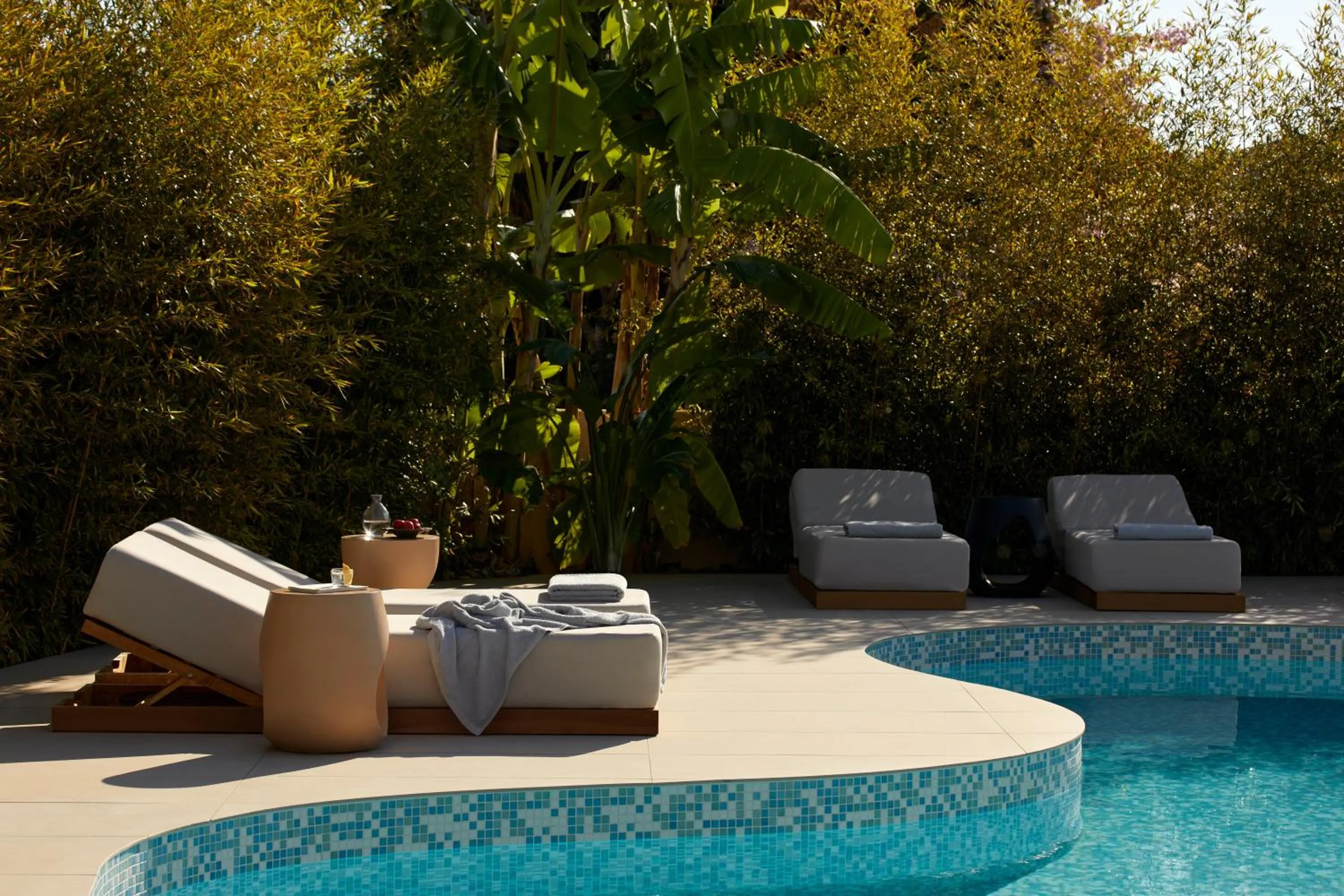 sunbed in Poesia Suites