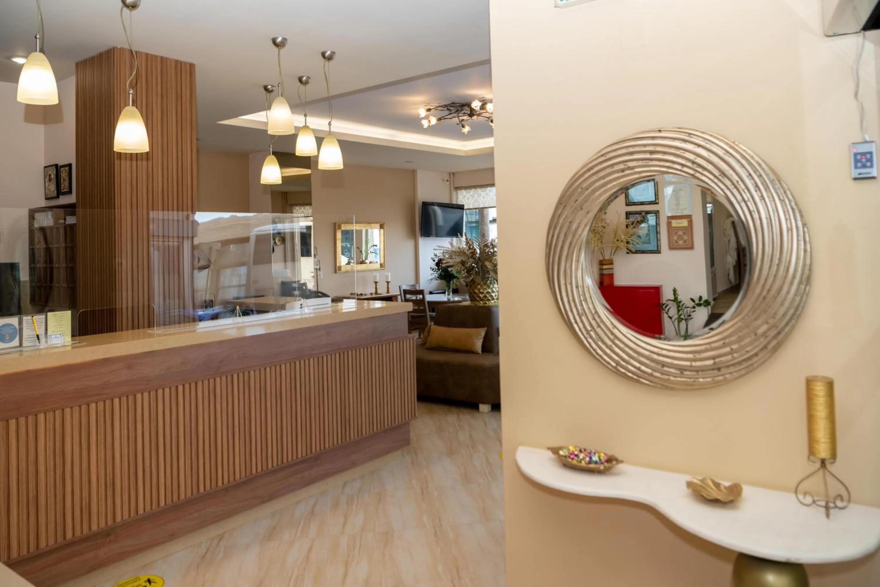 Lobby or reception in Kronos Hotel