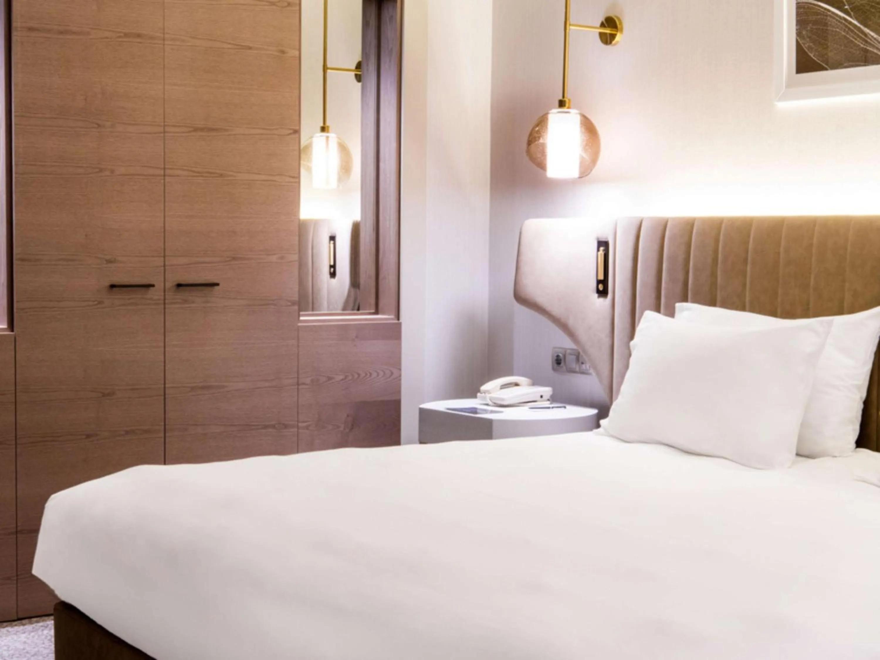 Bed in Hilton Diagonal Mar Barcelona