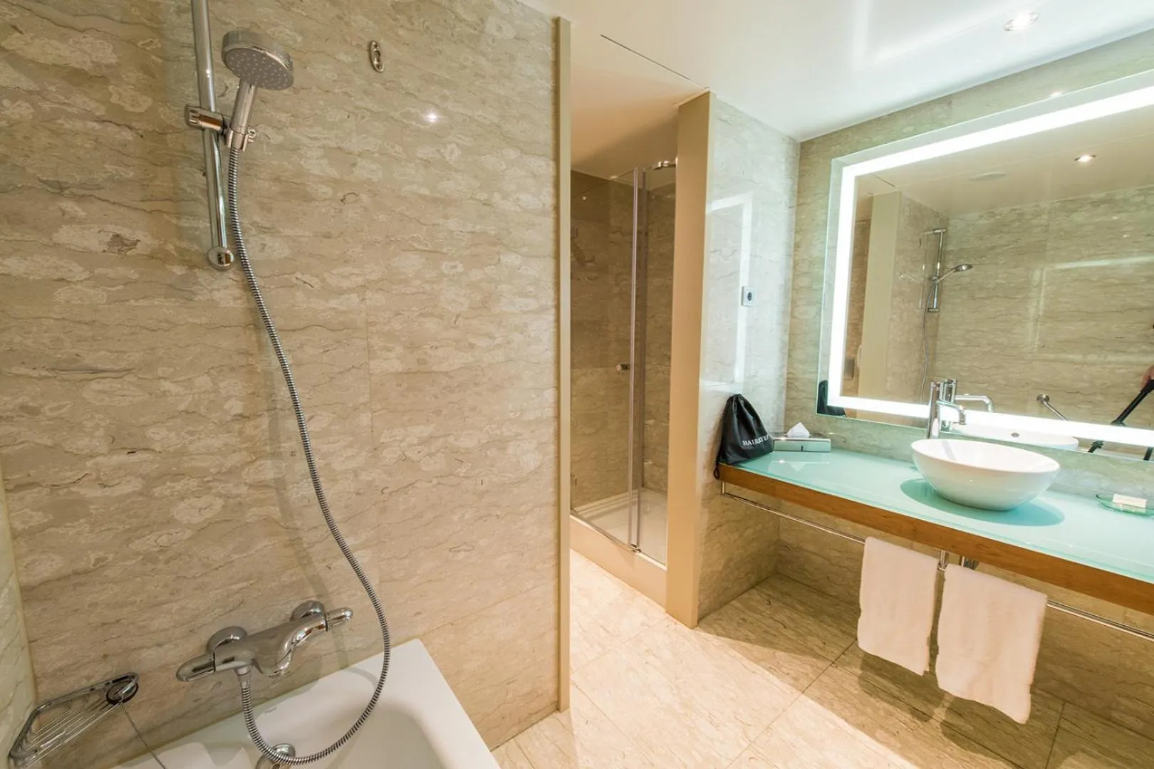 Bathroom in Hilton Diagonal Mar Barcelona