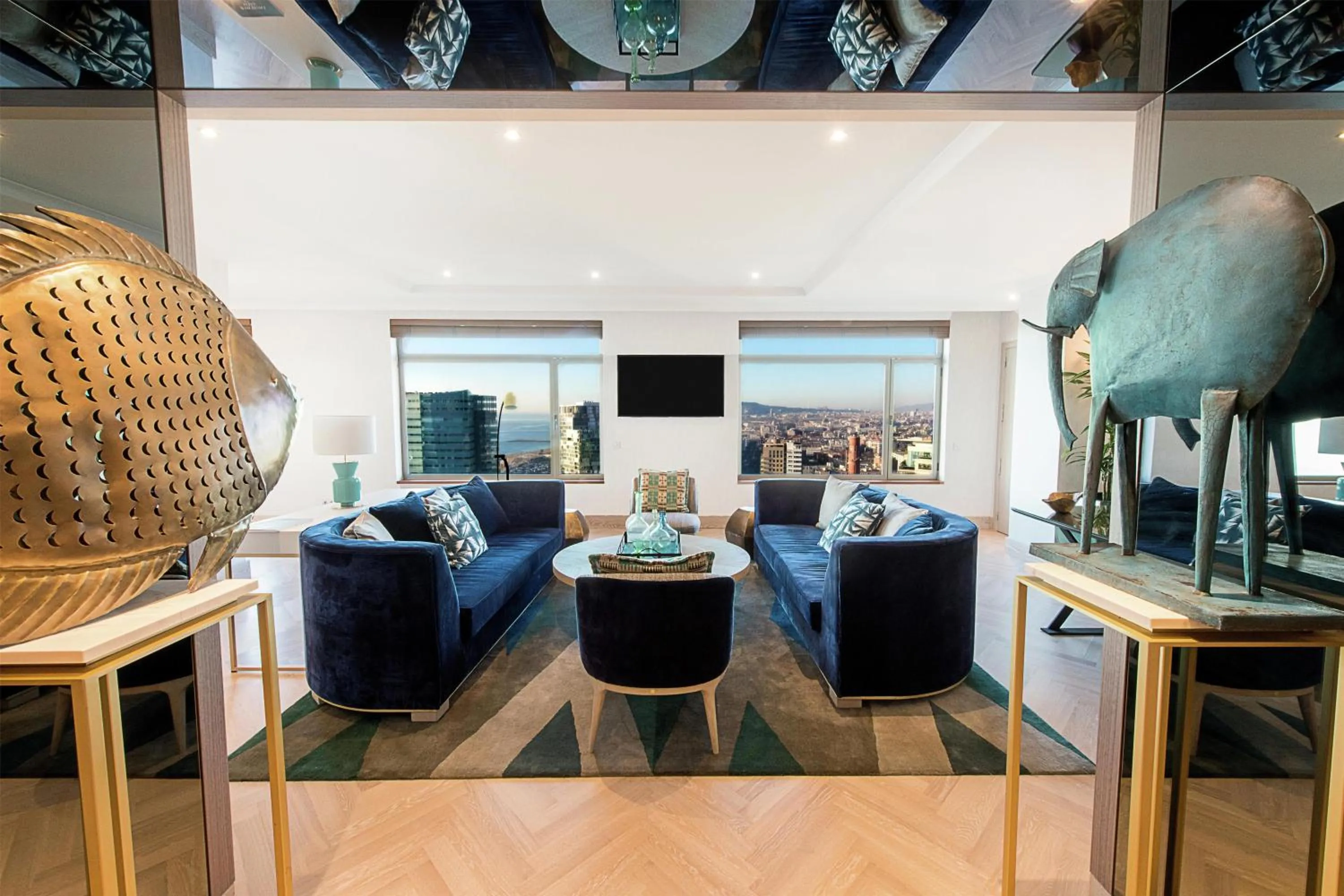 Living room in Hilton Diagonal Mar Barcelona