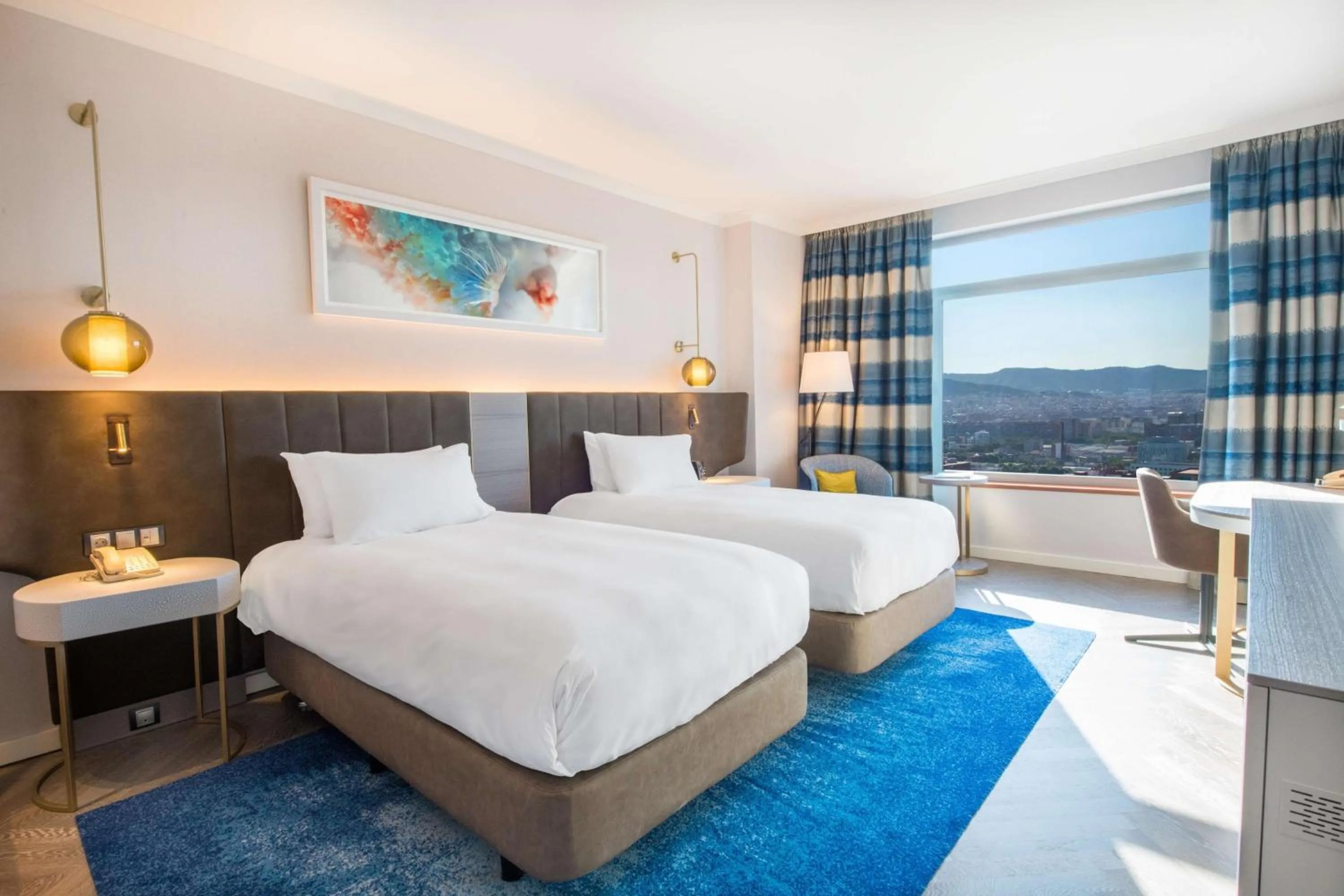 Bedroom, Bed in Hilton Diagonal Mar Barcelona