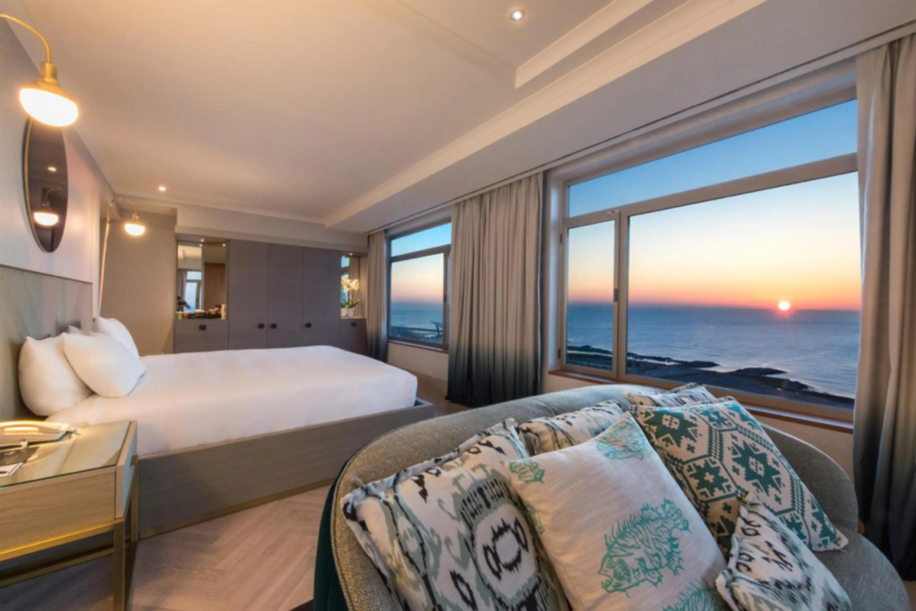 Bed in Hilton Diagonal Mar Barcelona