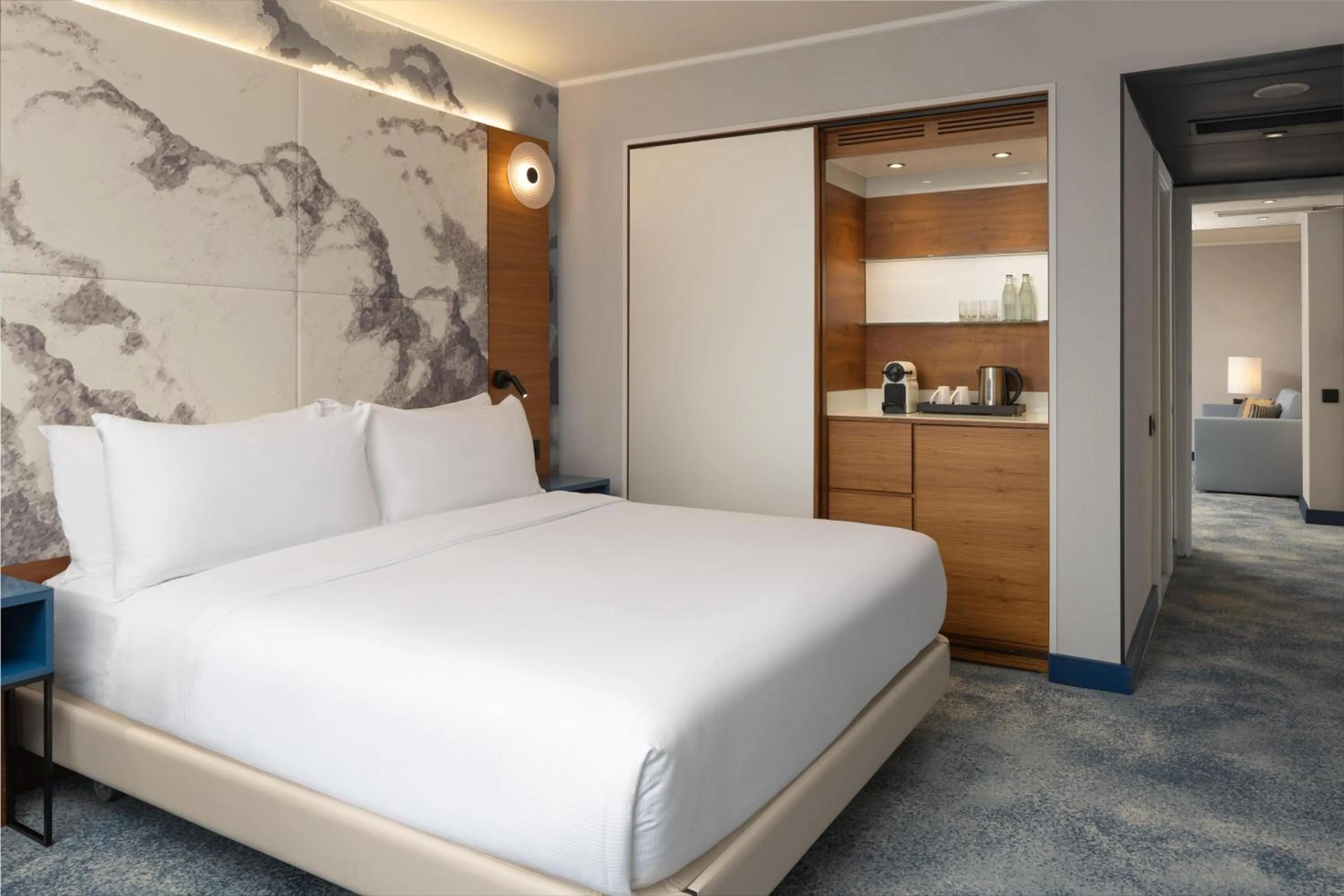 Bed in Hilton Barcelona