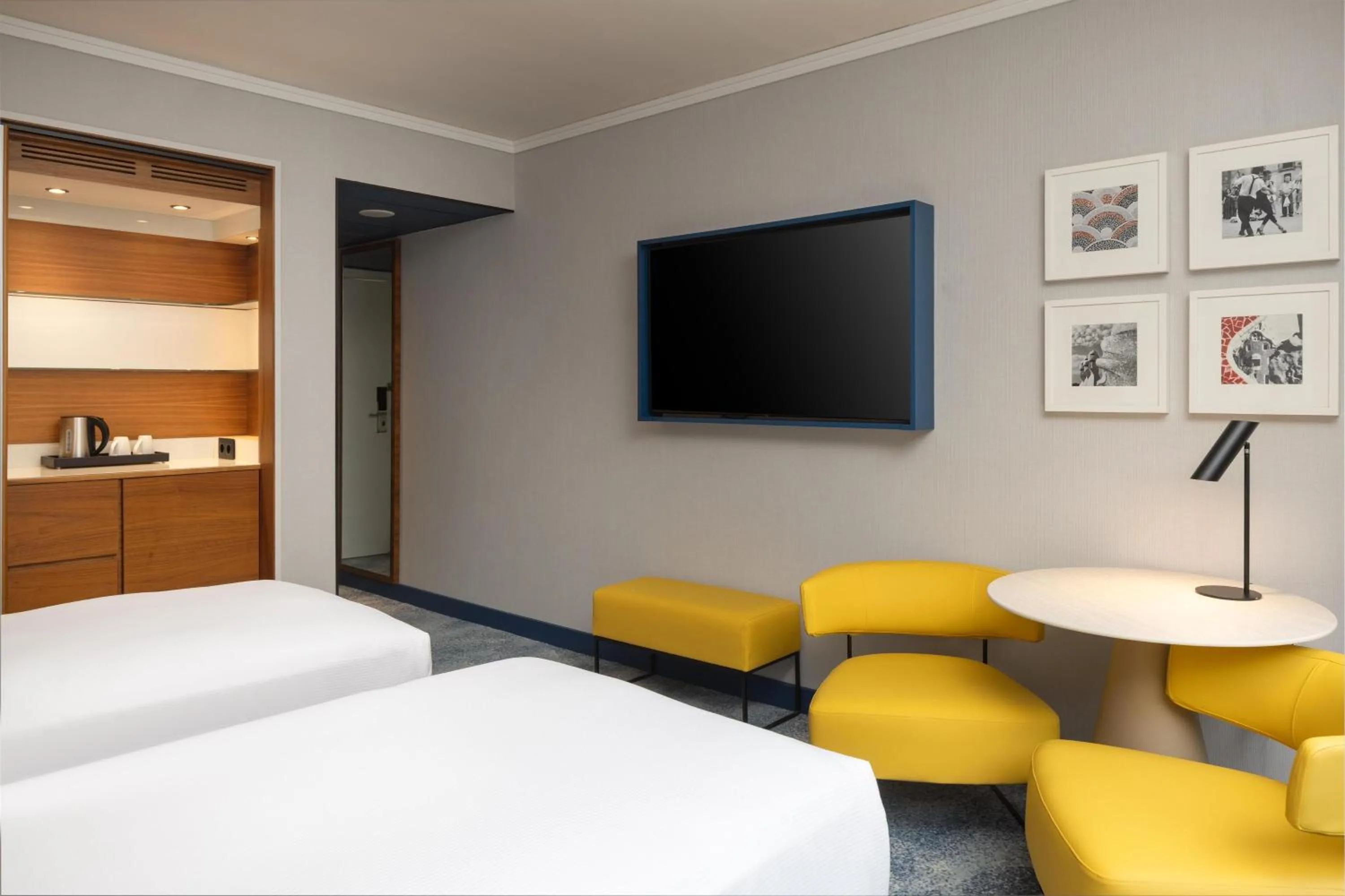 Bed in Hilton Barcelona