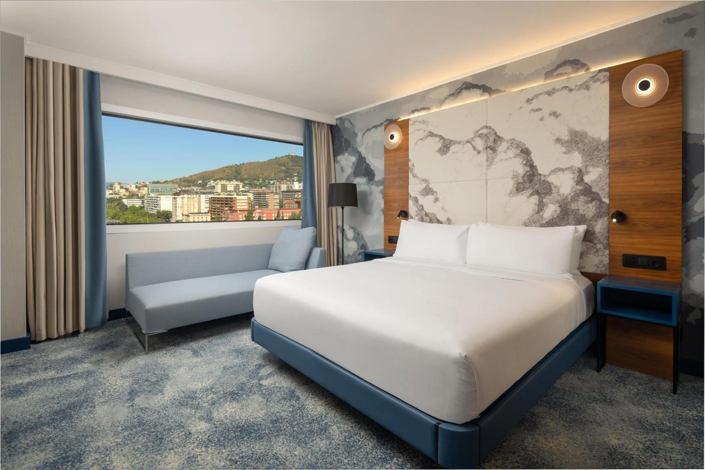 Bed in Hilton Barcelona