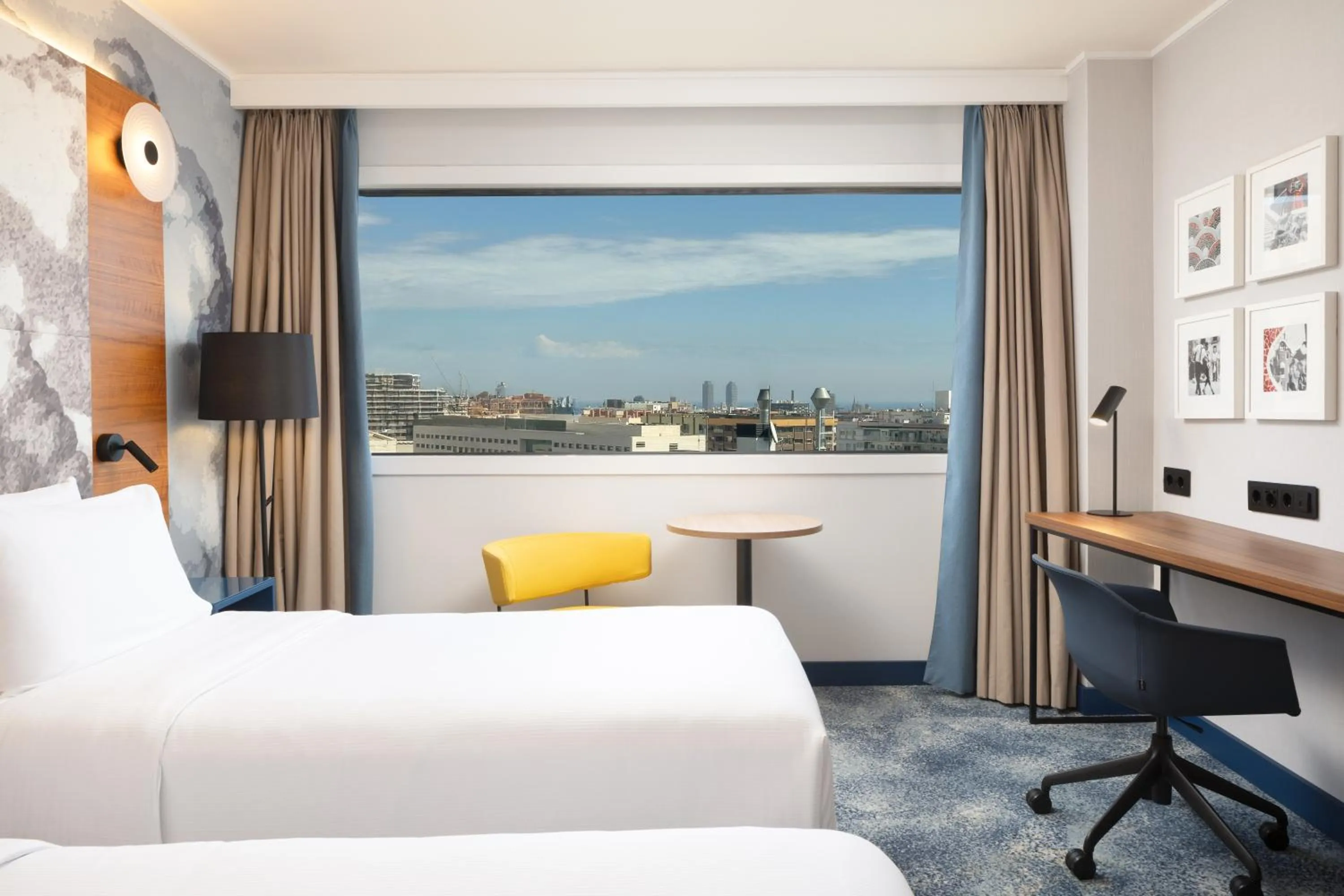 Bed in Hilton Barcelona