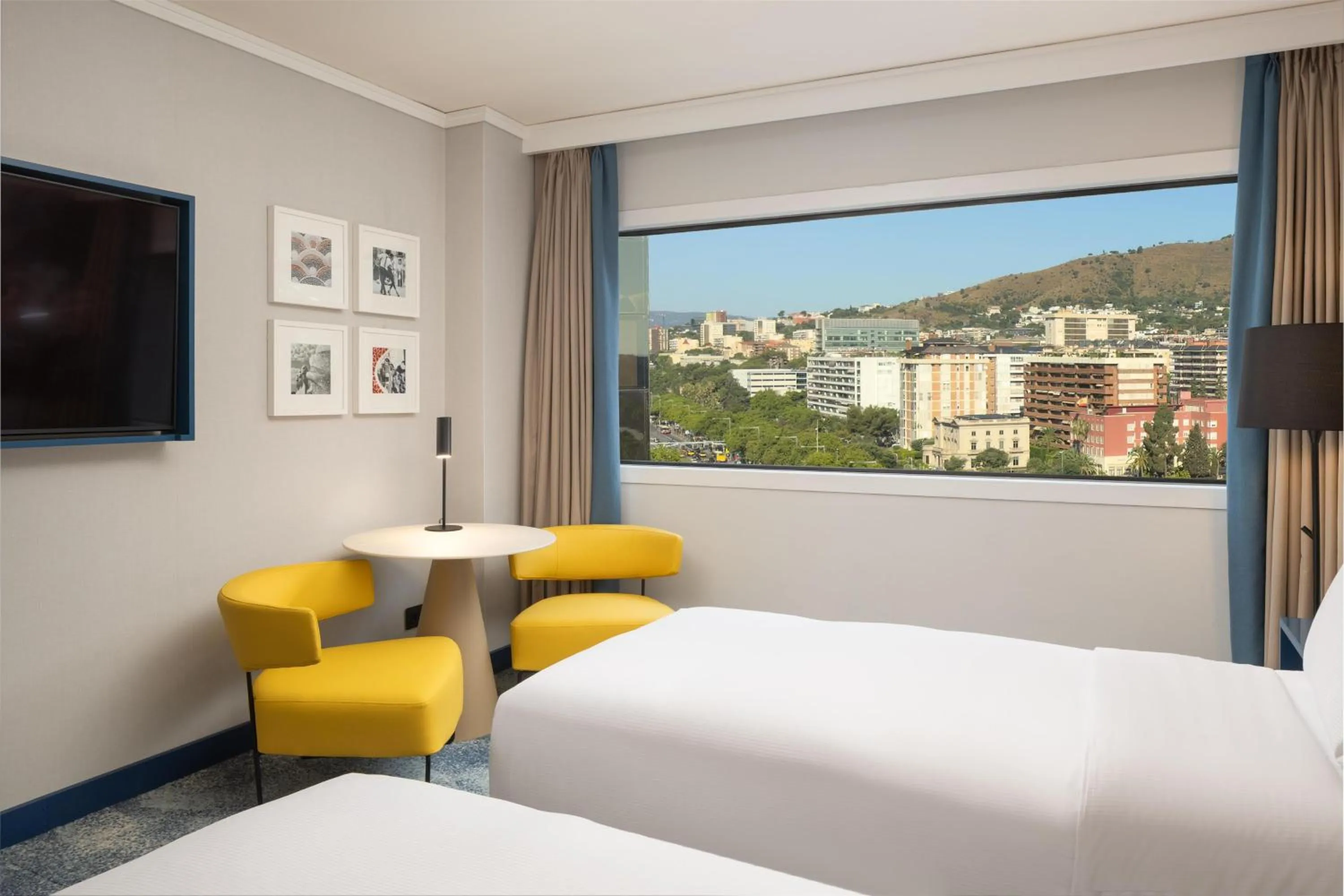 Bed in Hilton Barcelona