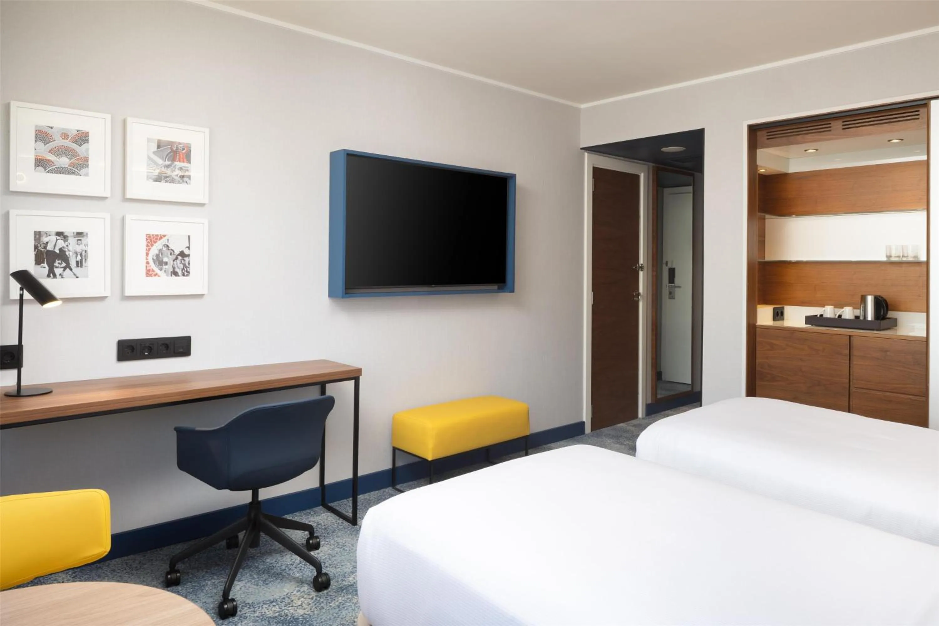 Bed in Hilton Barcelona