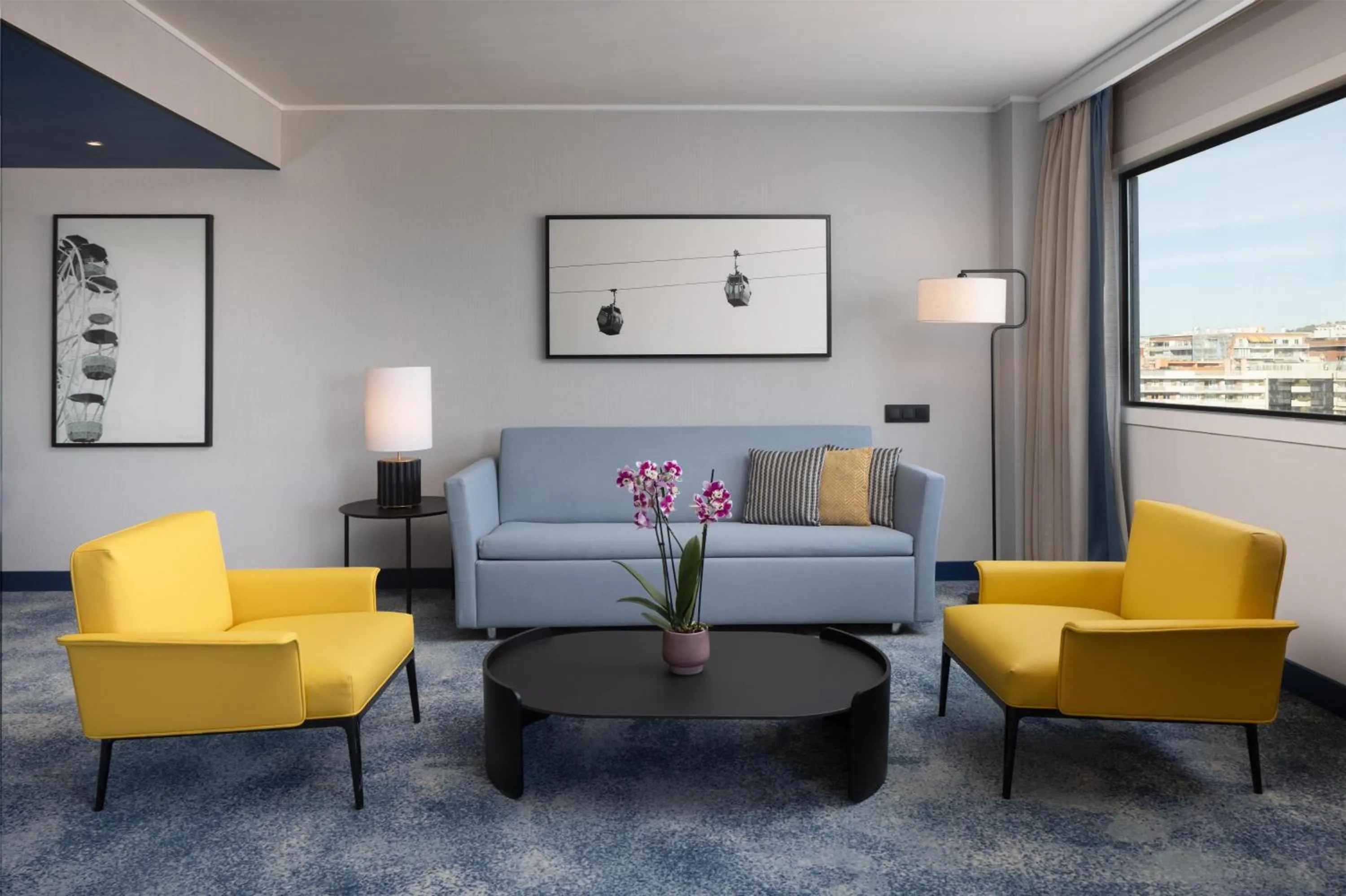 Living room in Hilton Barcelona