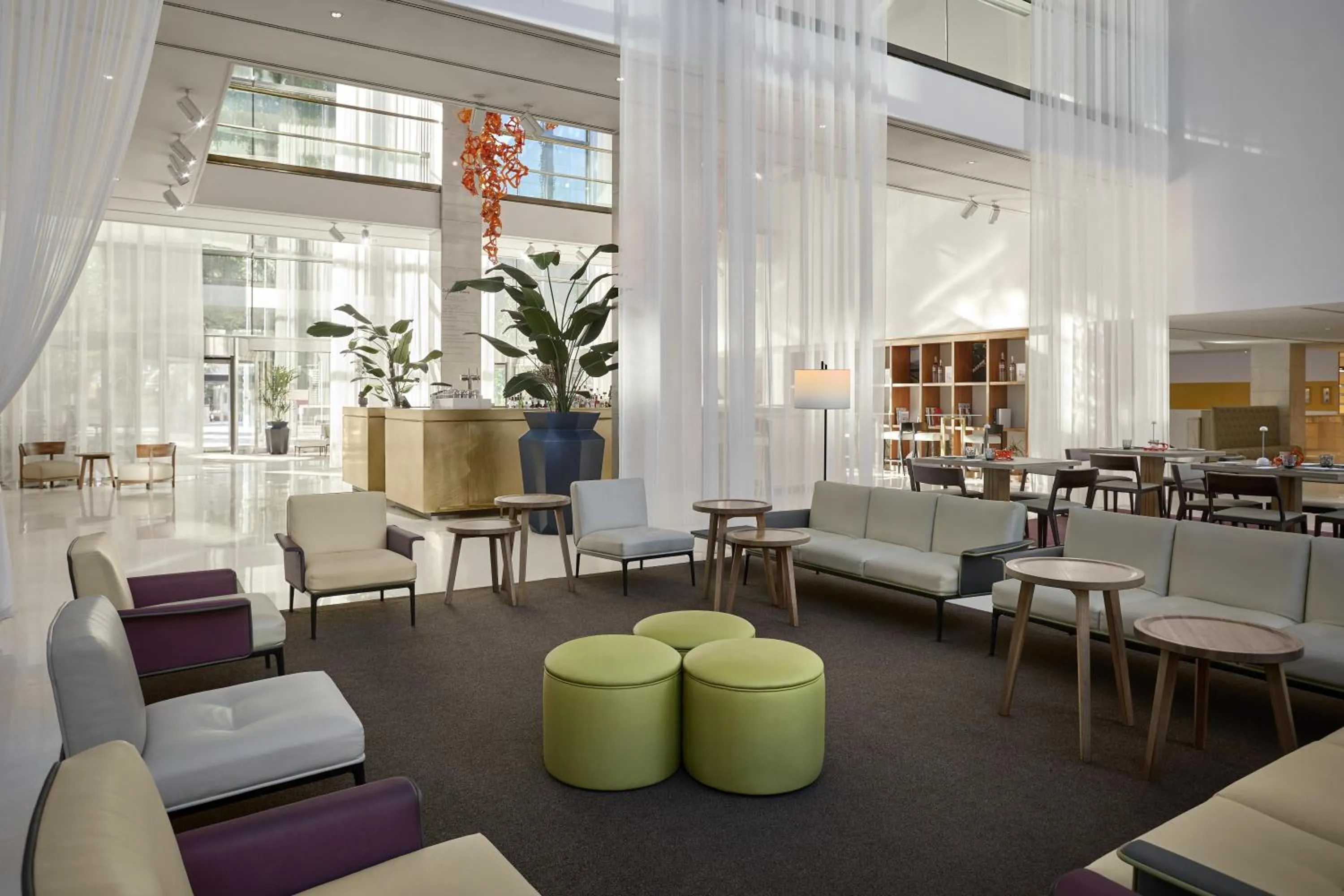 Lobby or reception in Hilton Barcelona