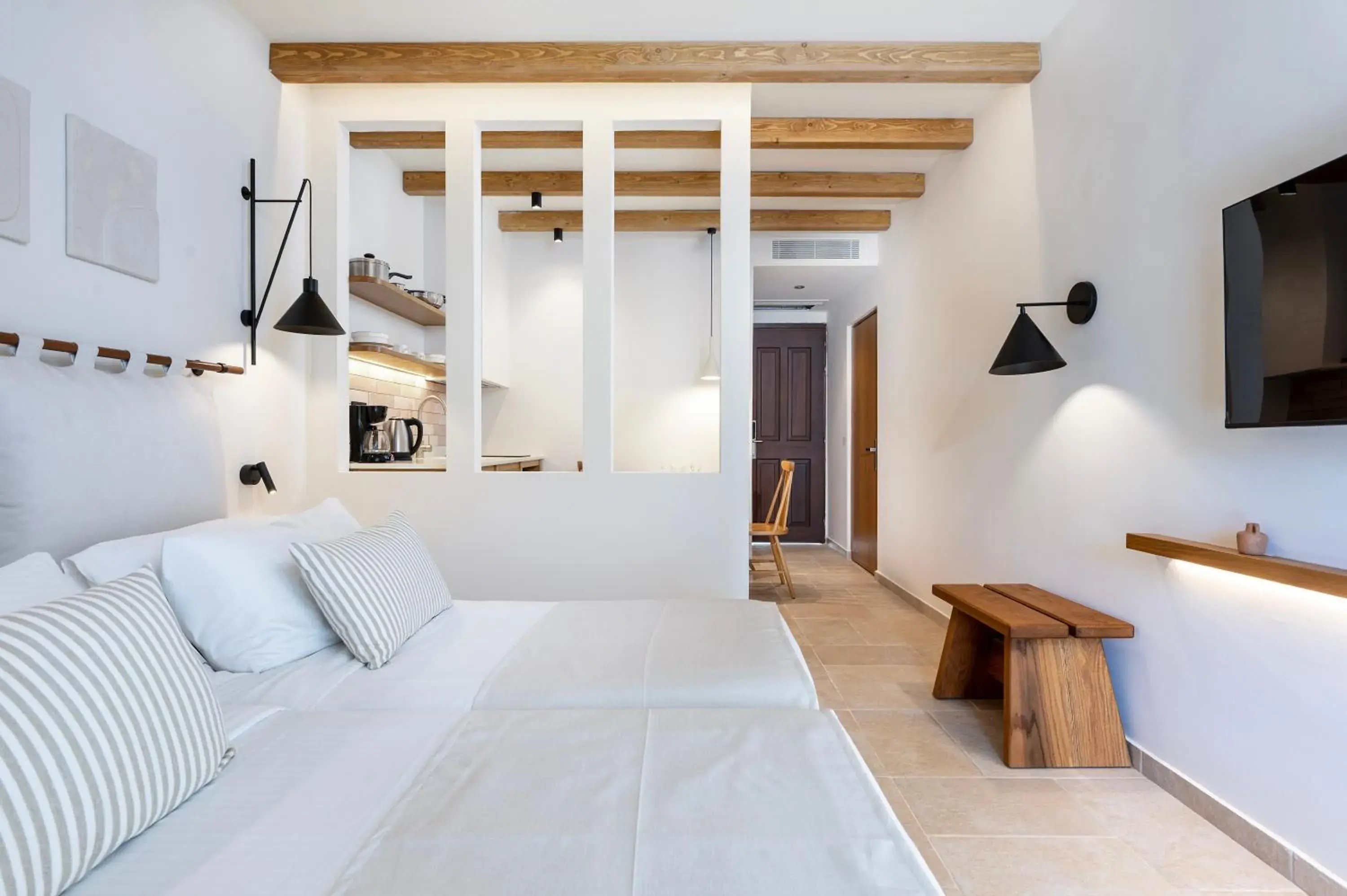Photo of the whole room, Bed in Aegean Houses Photo of the whole room, Bed in Aegean Houses