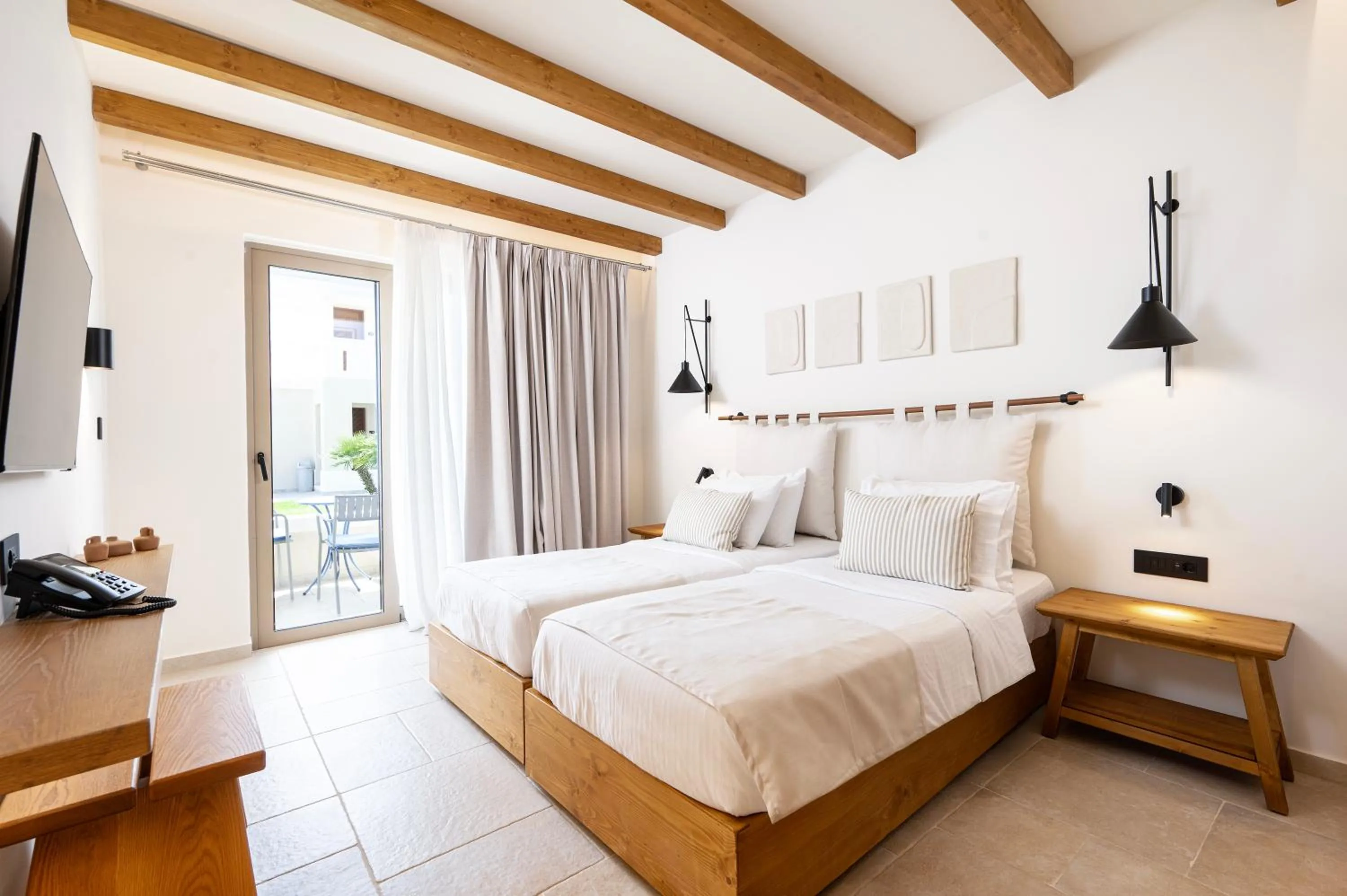 Bedroom, Bed in Aegean Houses