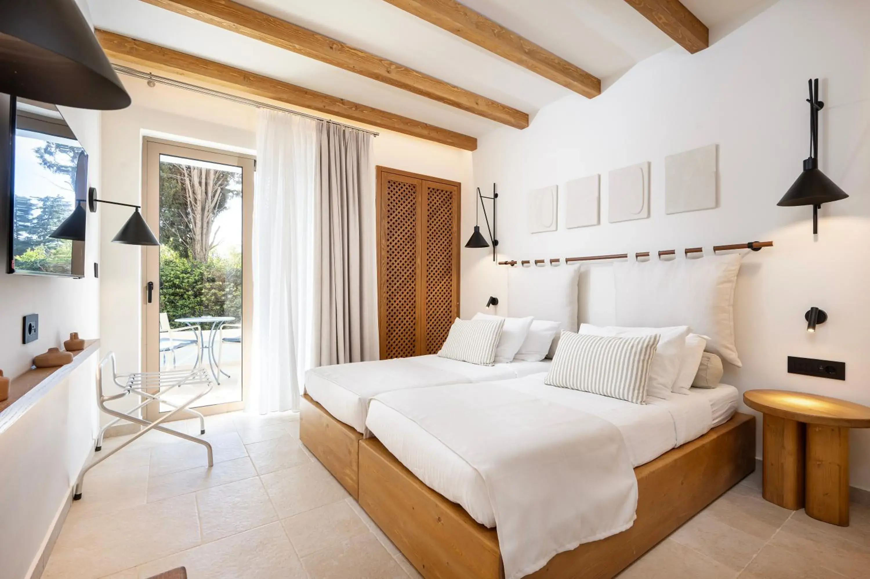 Bedroom, Bed in Aegean Houses Bedroom, Bed in Aegean Houses