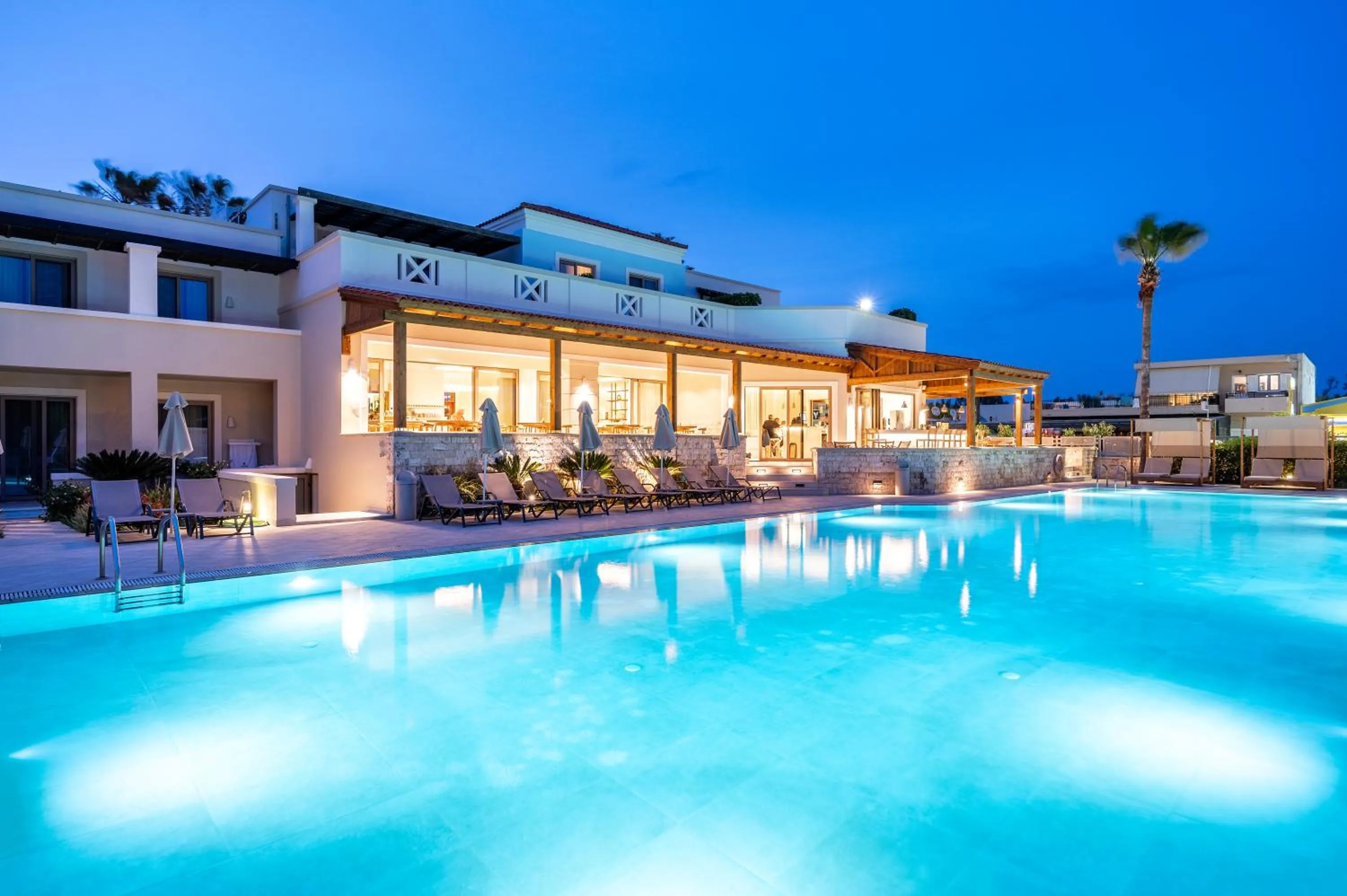 Pool view in Aegean Houses