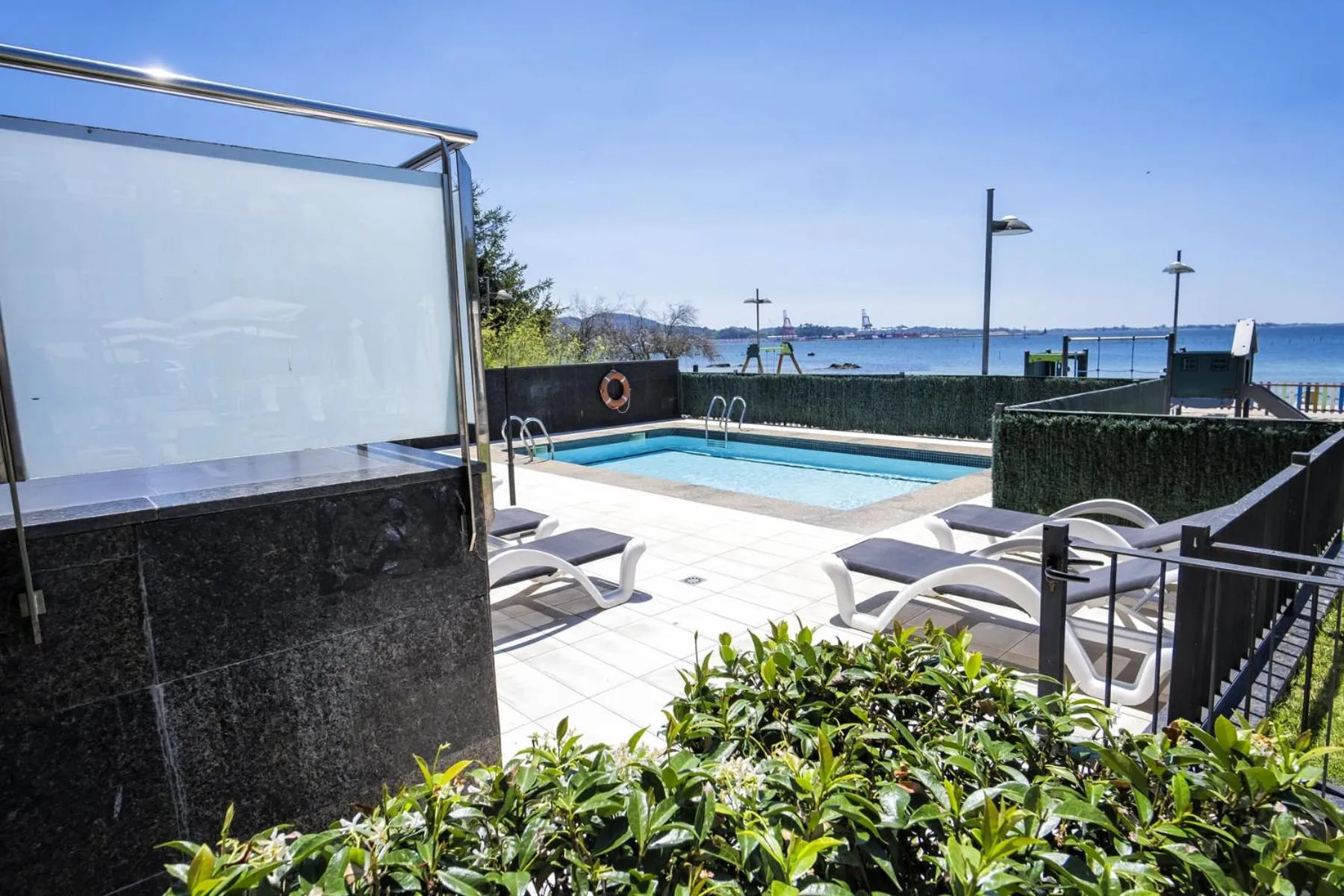 Pool view in Hotel Alda Carril