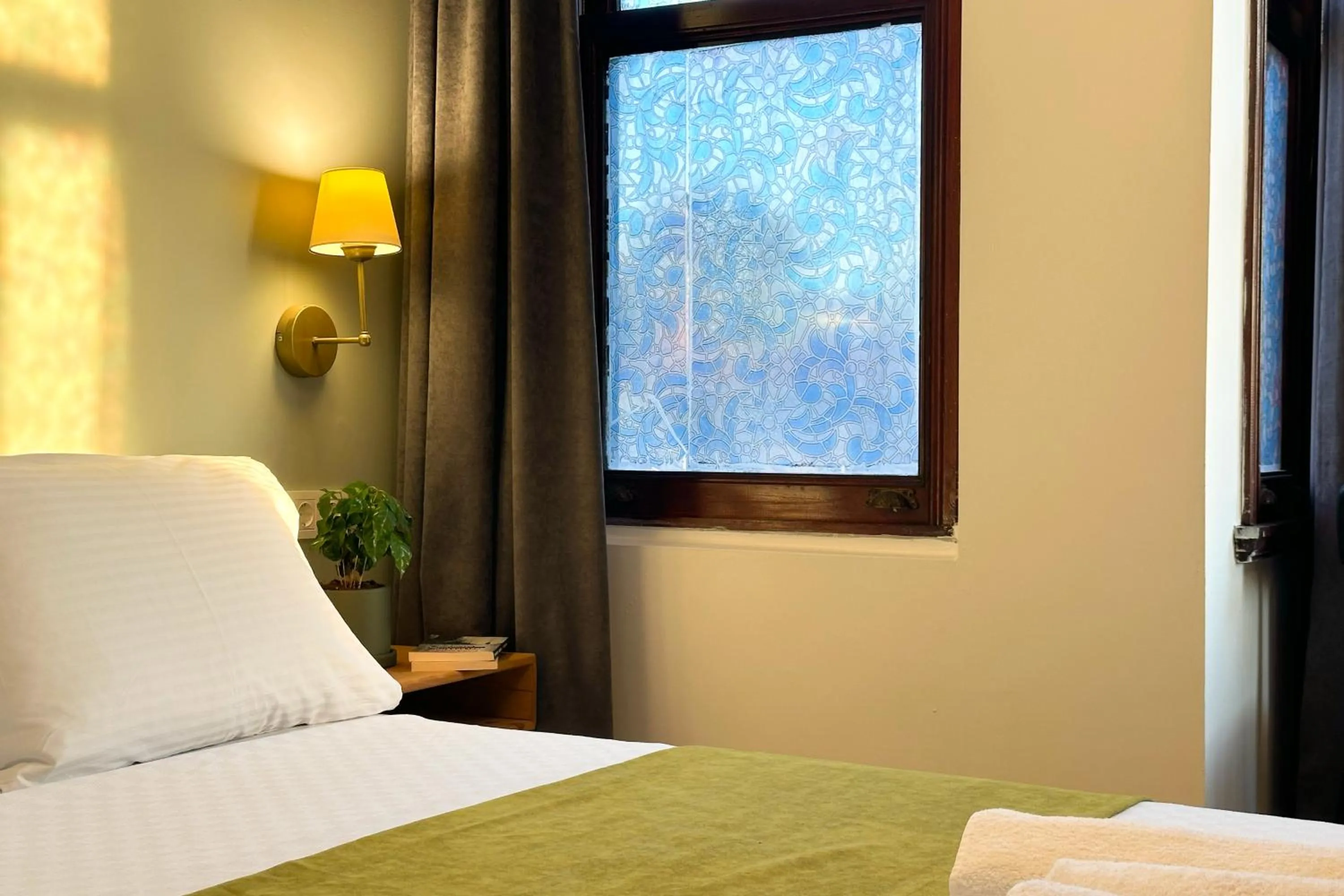 Bed in The Haliç Bosphorus Hotel