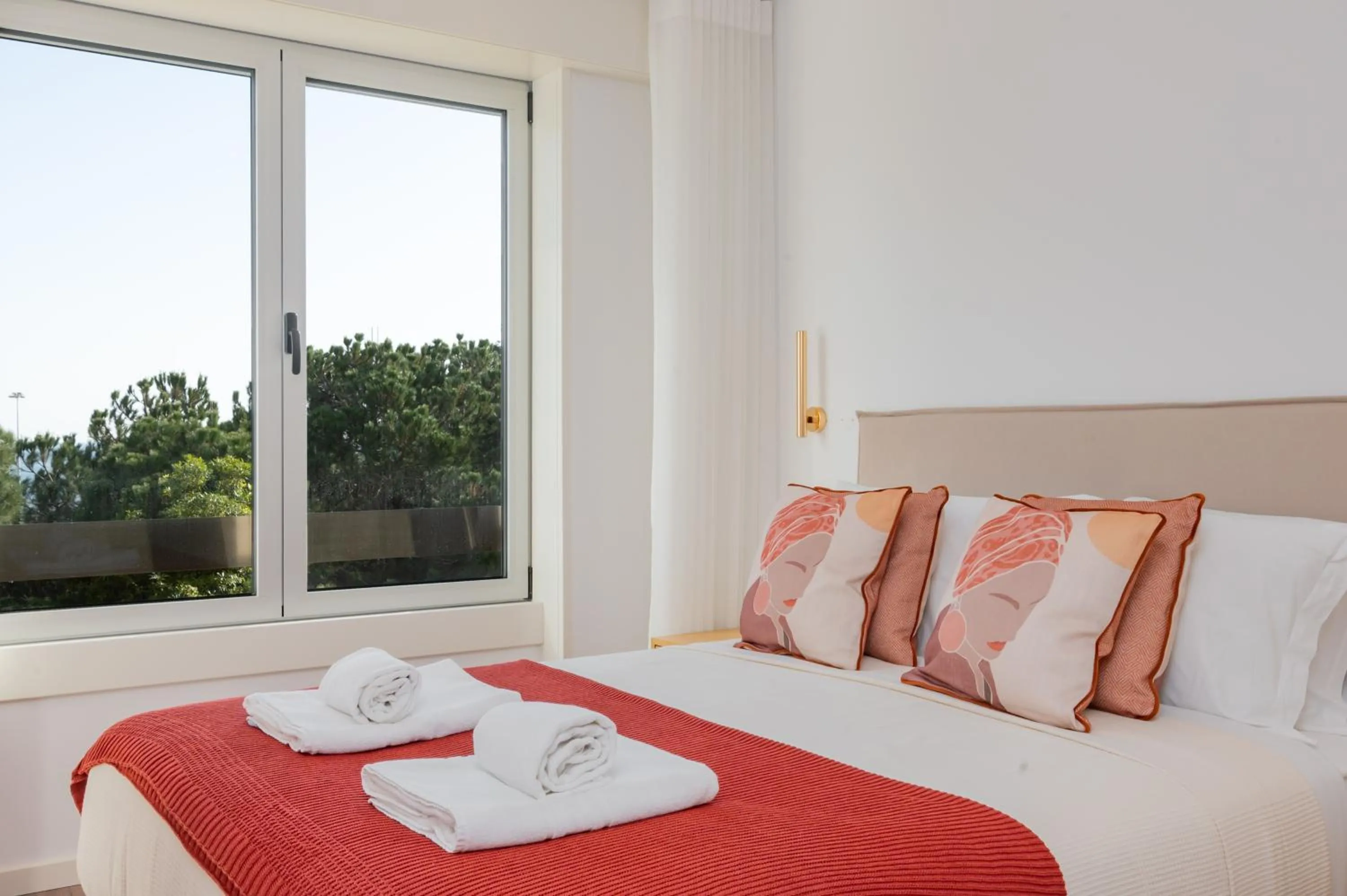 Bed in Coastal Charm by LovelyStay