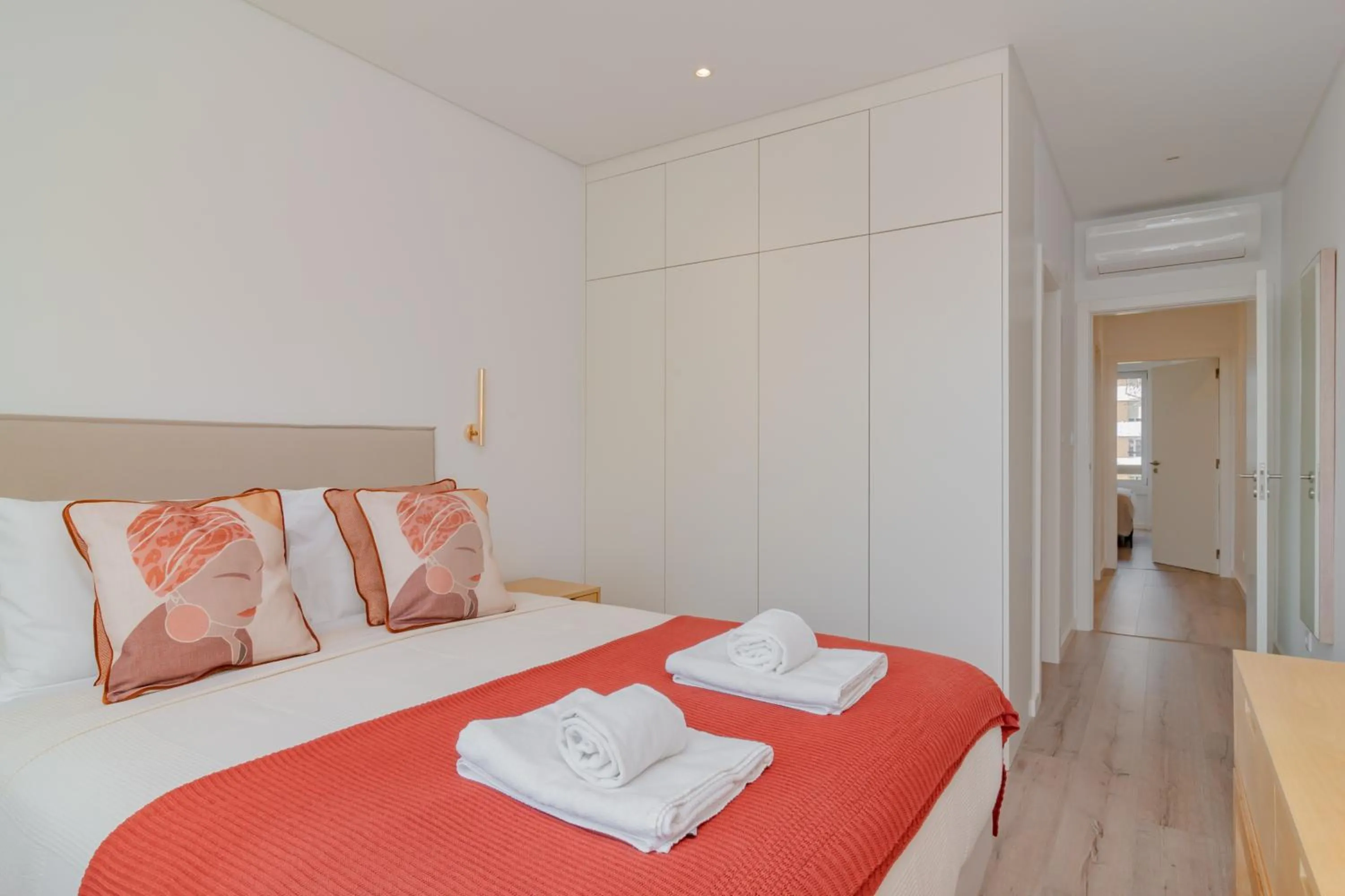 Bed in Coastal Charm by LovelyStay