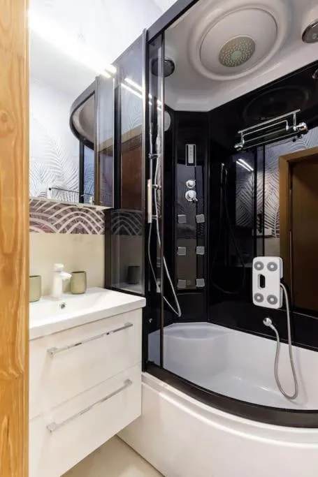 Shower in Luxury apartment in Gedimino av.