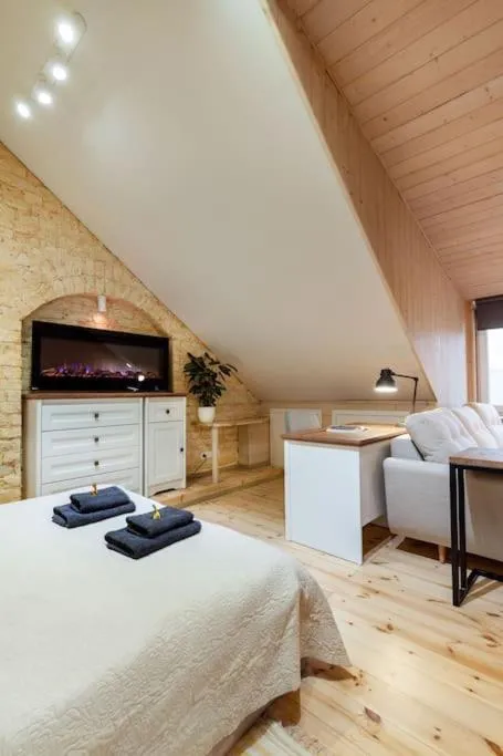 Bed in Luxury apartment in Gedimino av.