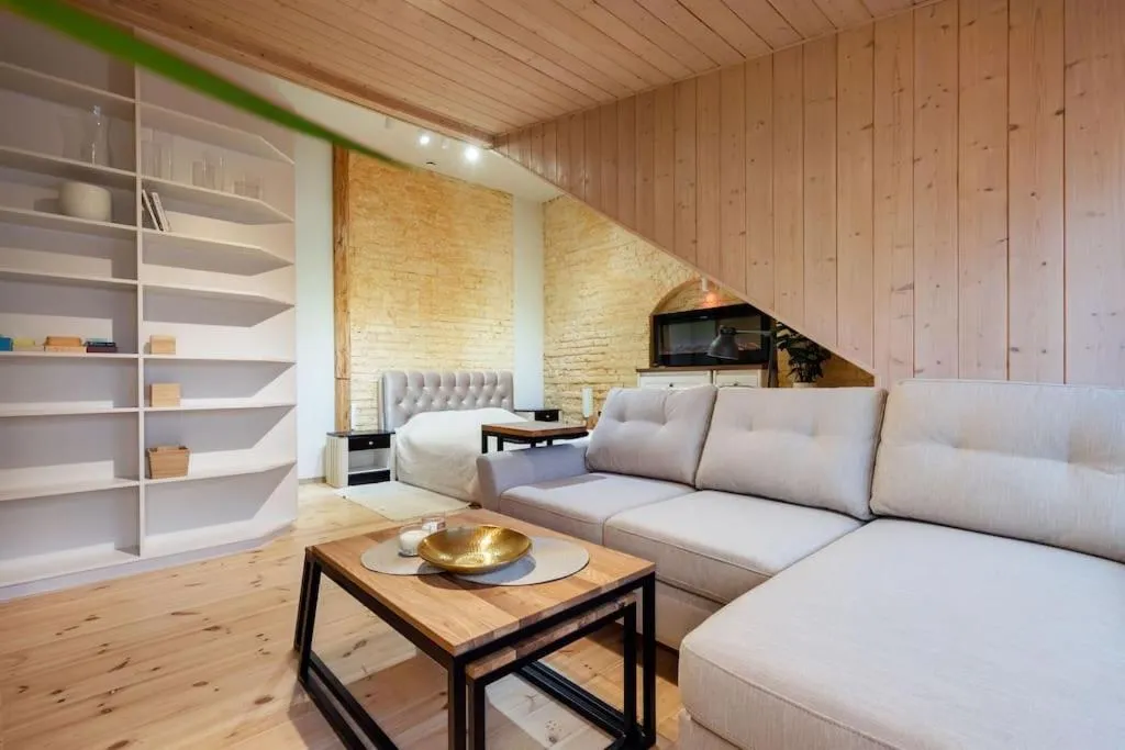 Living room in Luxury apartment in Gedimino av.