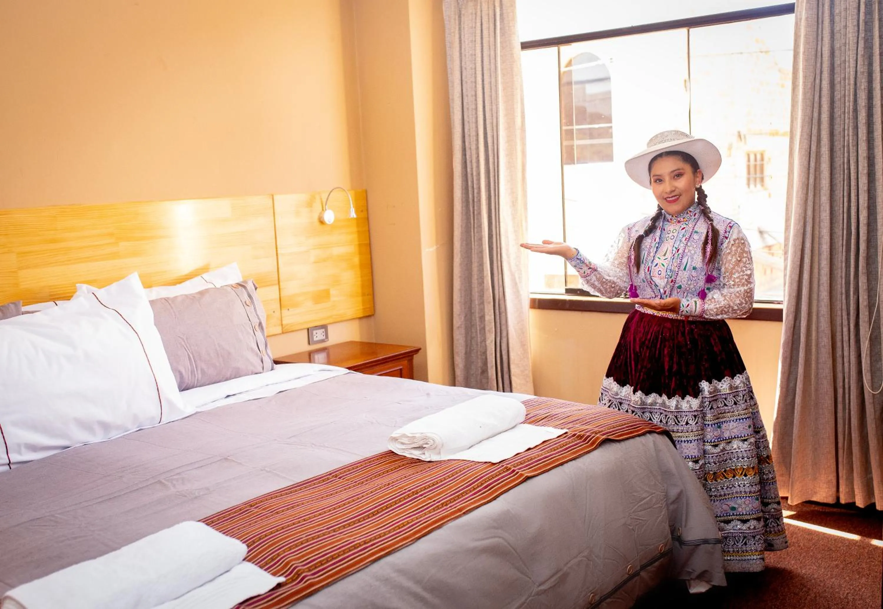 Bed in Colibrí Inn