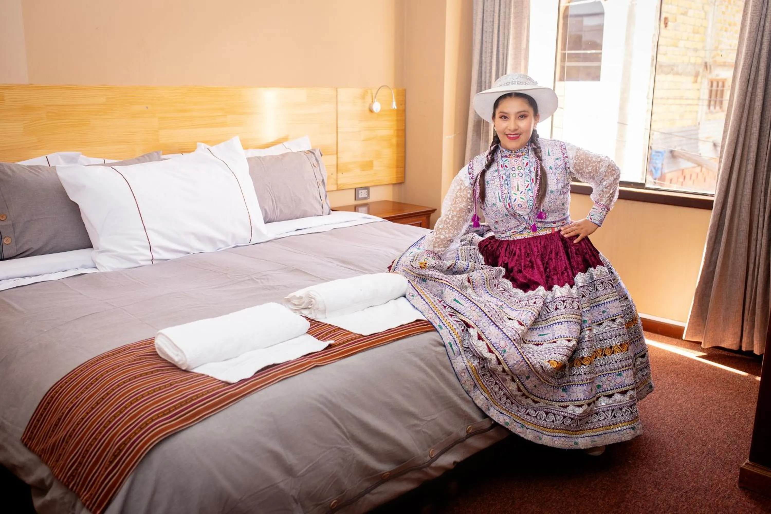 Bed in Colibrí Inn