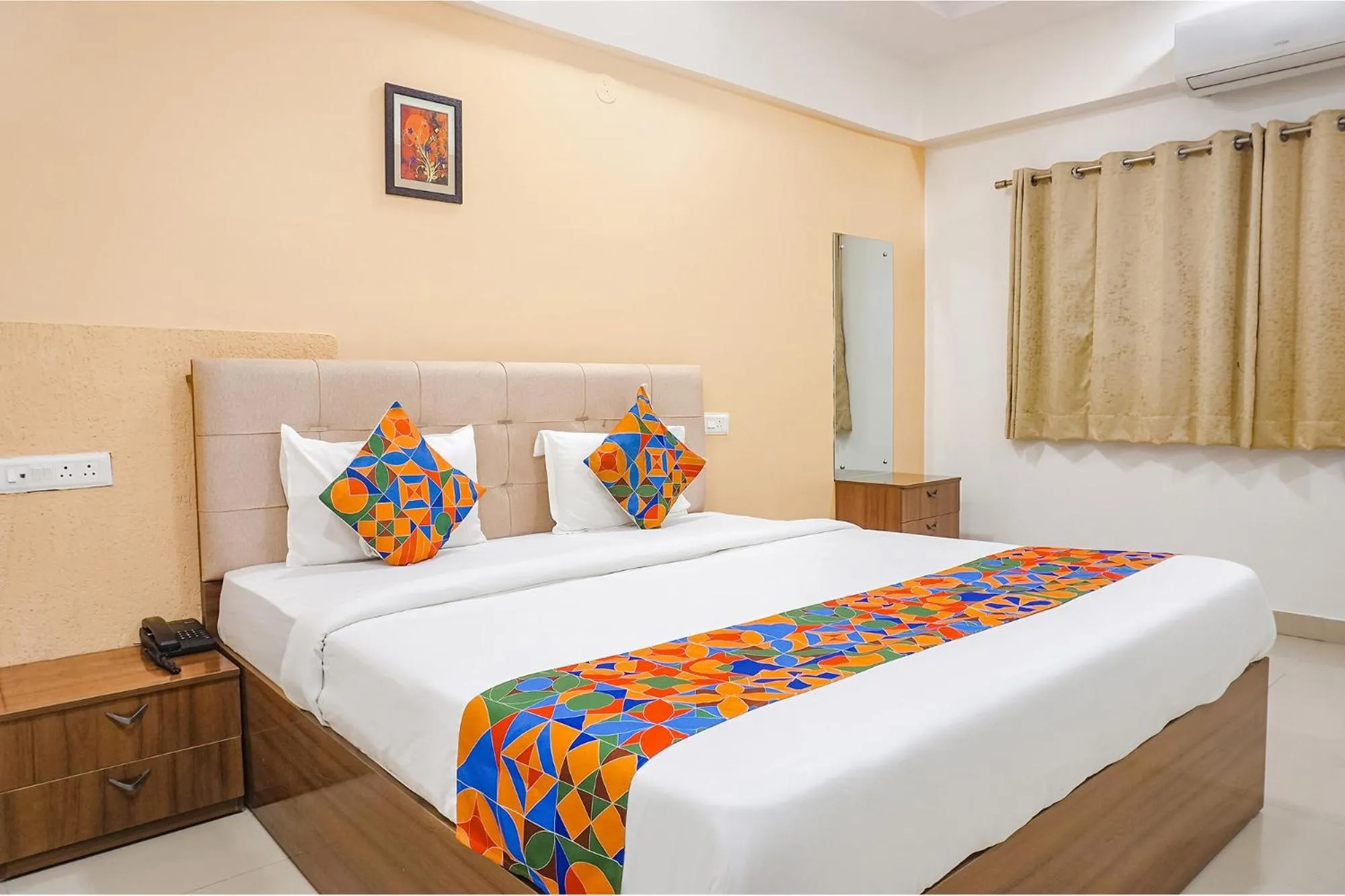 Bed in FabHotel Embassy near Amanora Mall