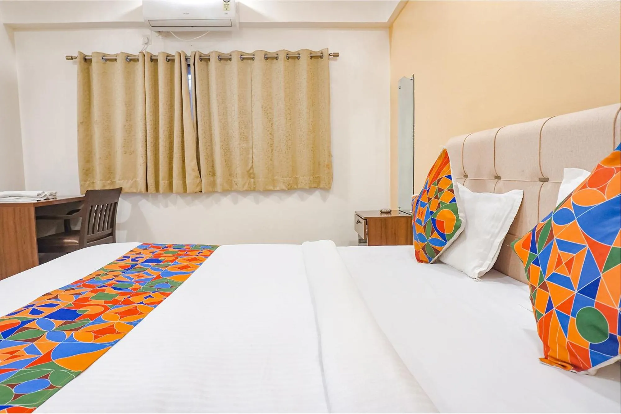 Bed in FabHotel Embassy near Amanora Mall