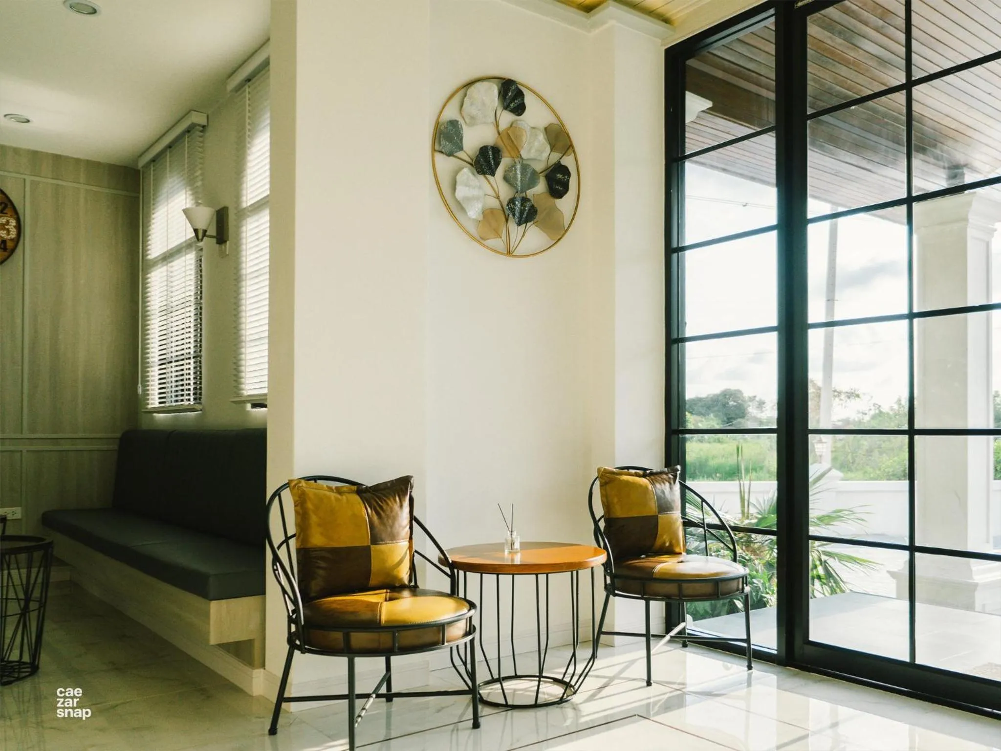 Living room in CottagePine Rayong Resort&Cafe