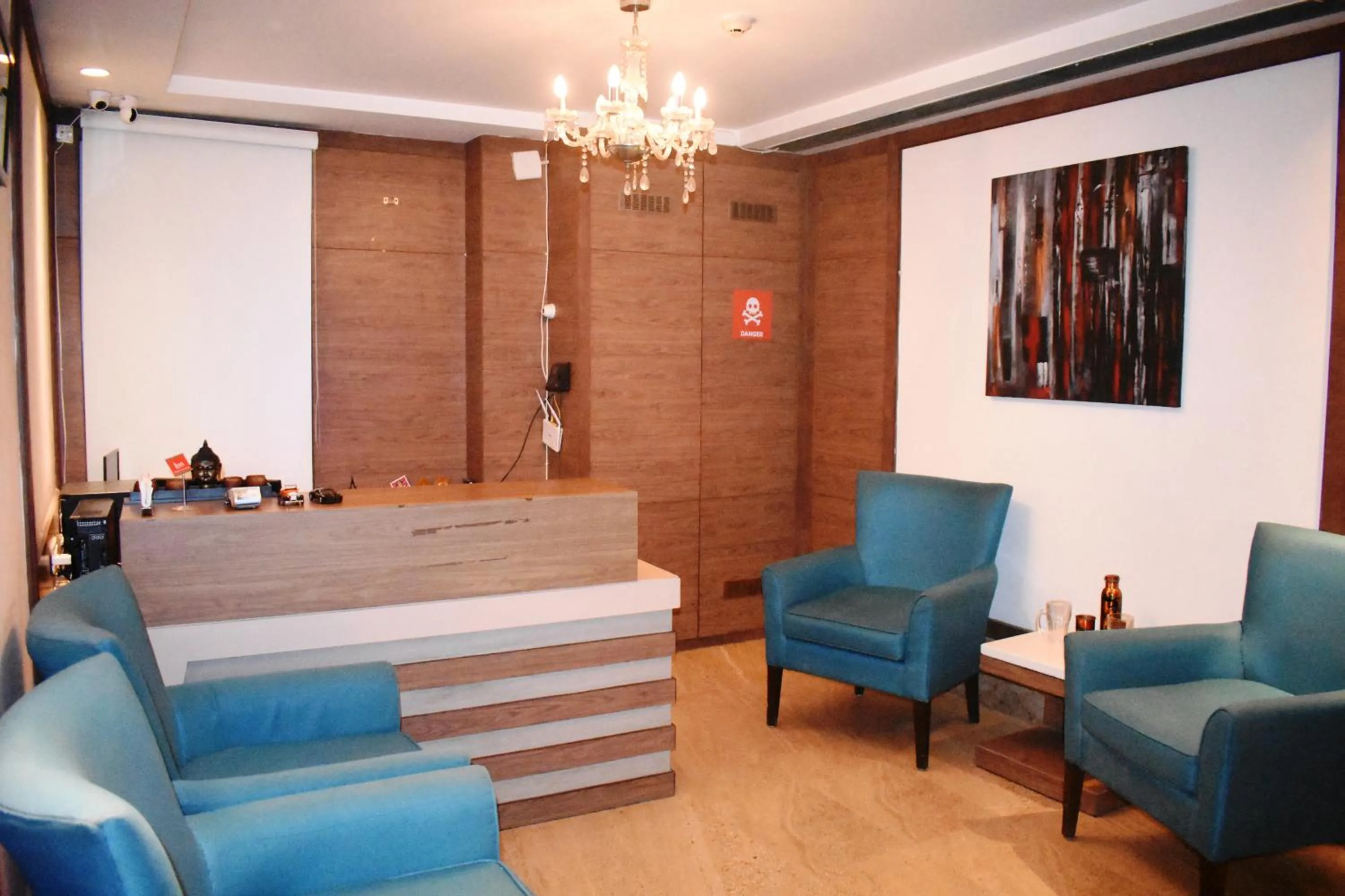 Living room, Lobby/Reception in Lemonwood Suites by F9 Hotels - Trivoli Garden Chhatarpur