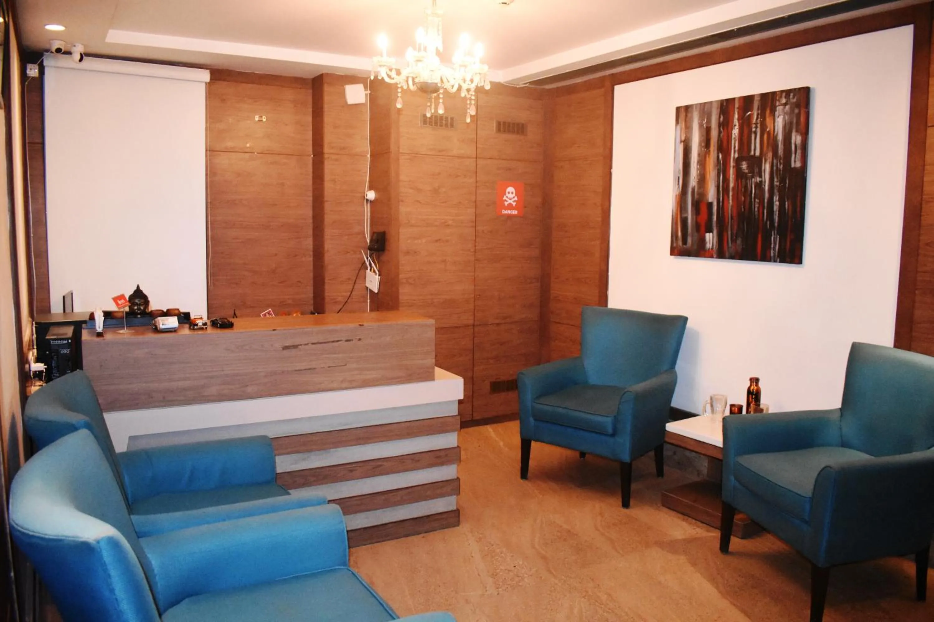 Living room, Lobby/Reception in Lemonwood Suites by F9 Hotels - Trivoli Garden Chhatarpur