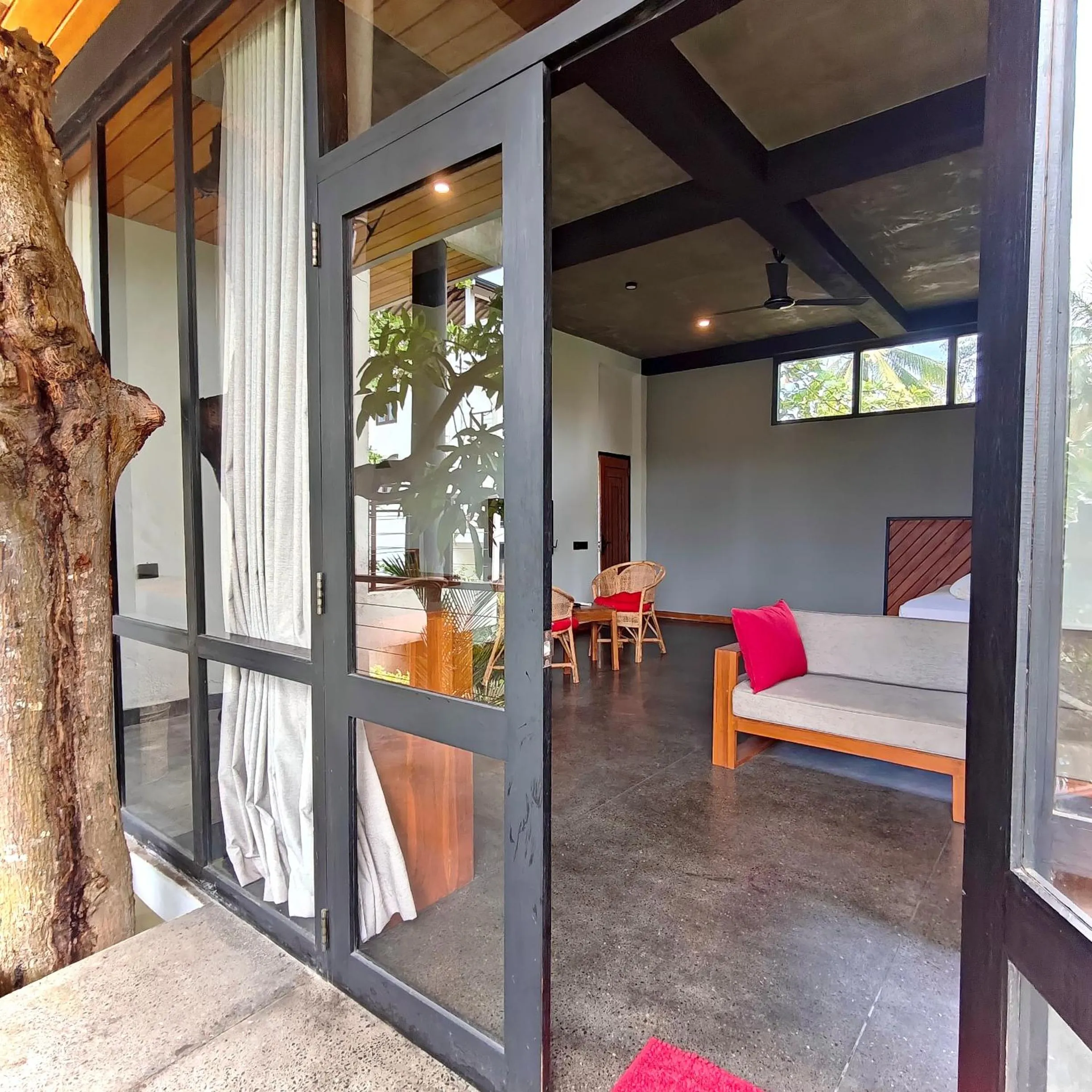 Balcony/Terrace, Bed in Mango Tree Villa Bentota