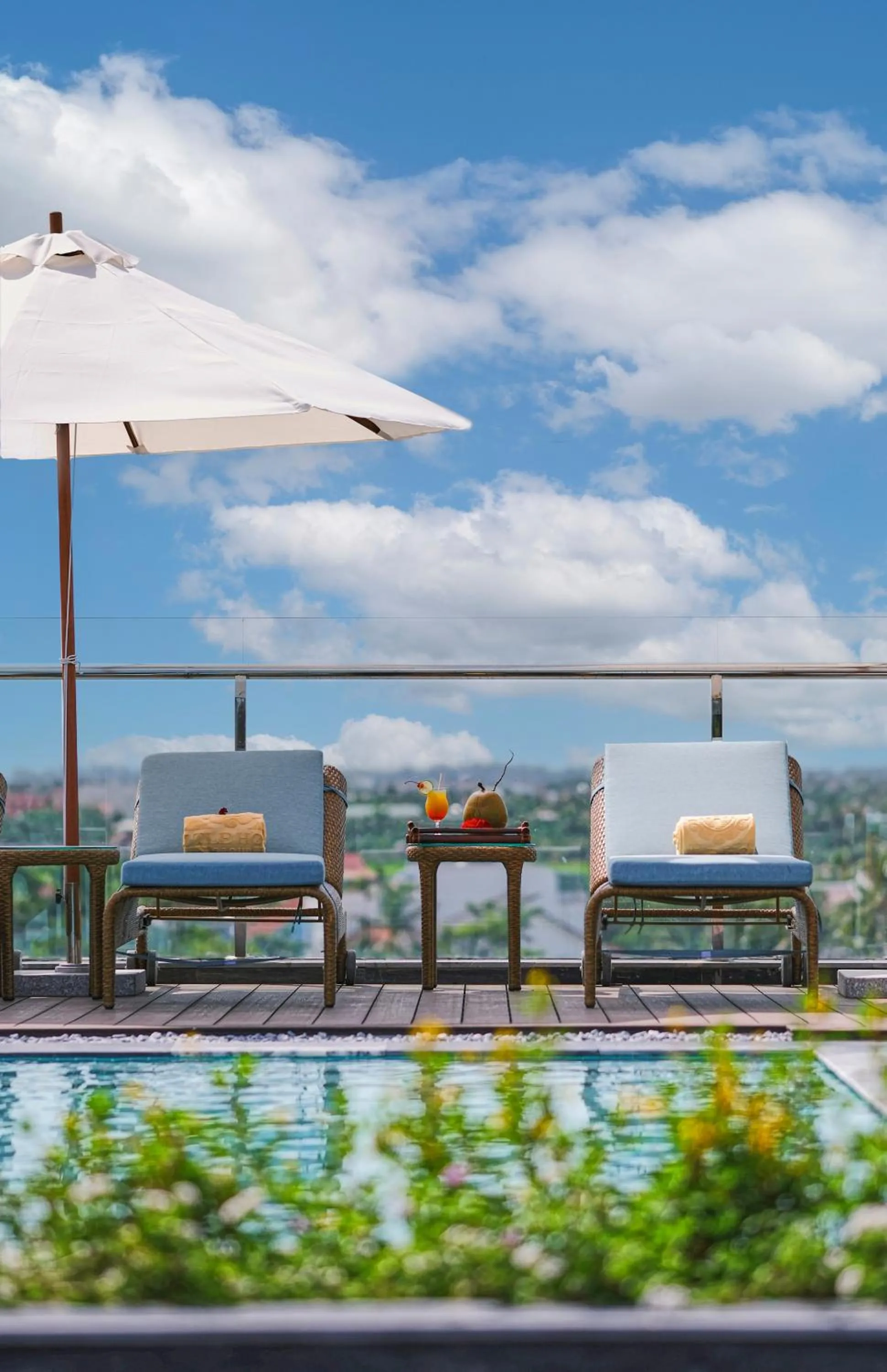 Swimming pool in Little Oasis - An Eco Friendly Hotel & Spa