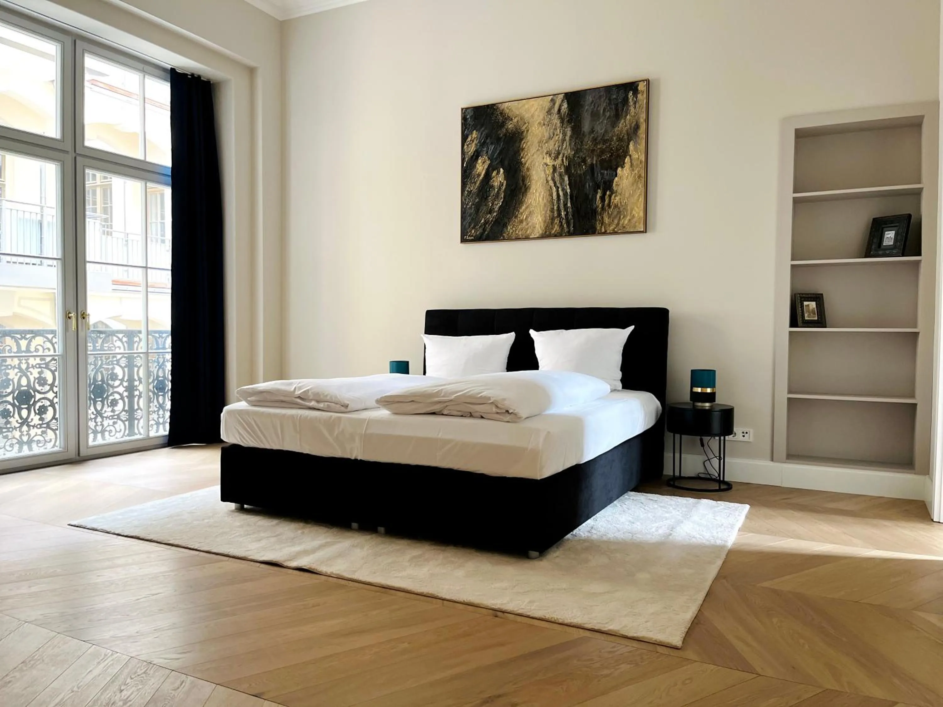 Bedroom, Bed in Luxury Home / 3-Raum-Suite an der Frauenkirche / 6