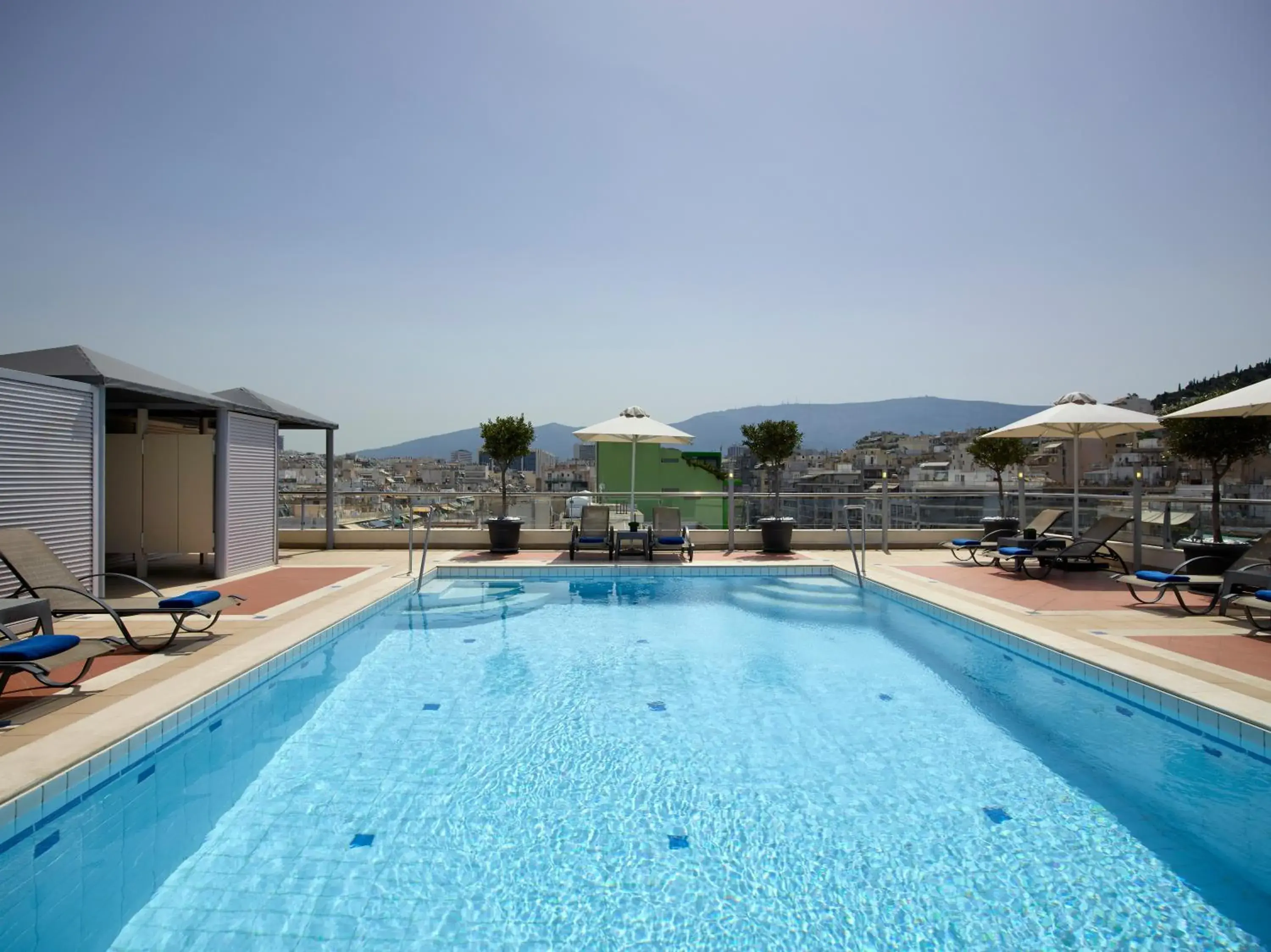Pool view in Athens Zafolia Hotel Pool view in Athens Zafolia Hotel
