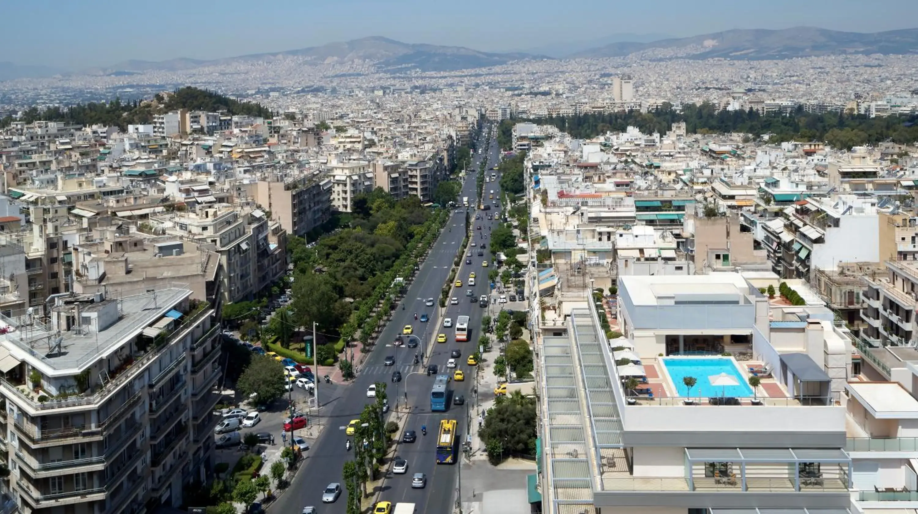 City view in Athens Zafolia Hotel City view in Athens Zafolia Hotel