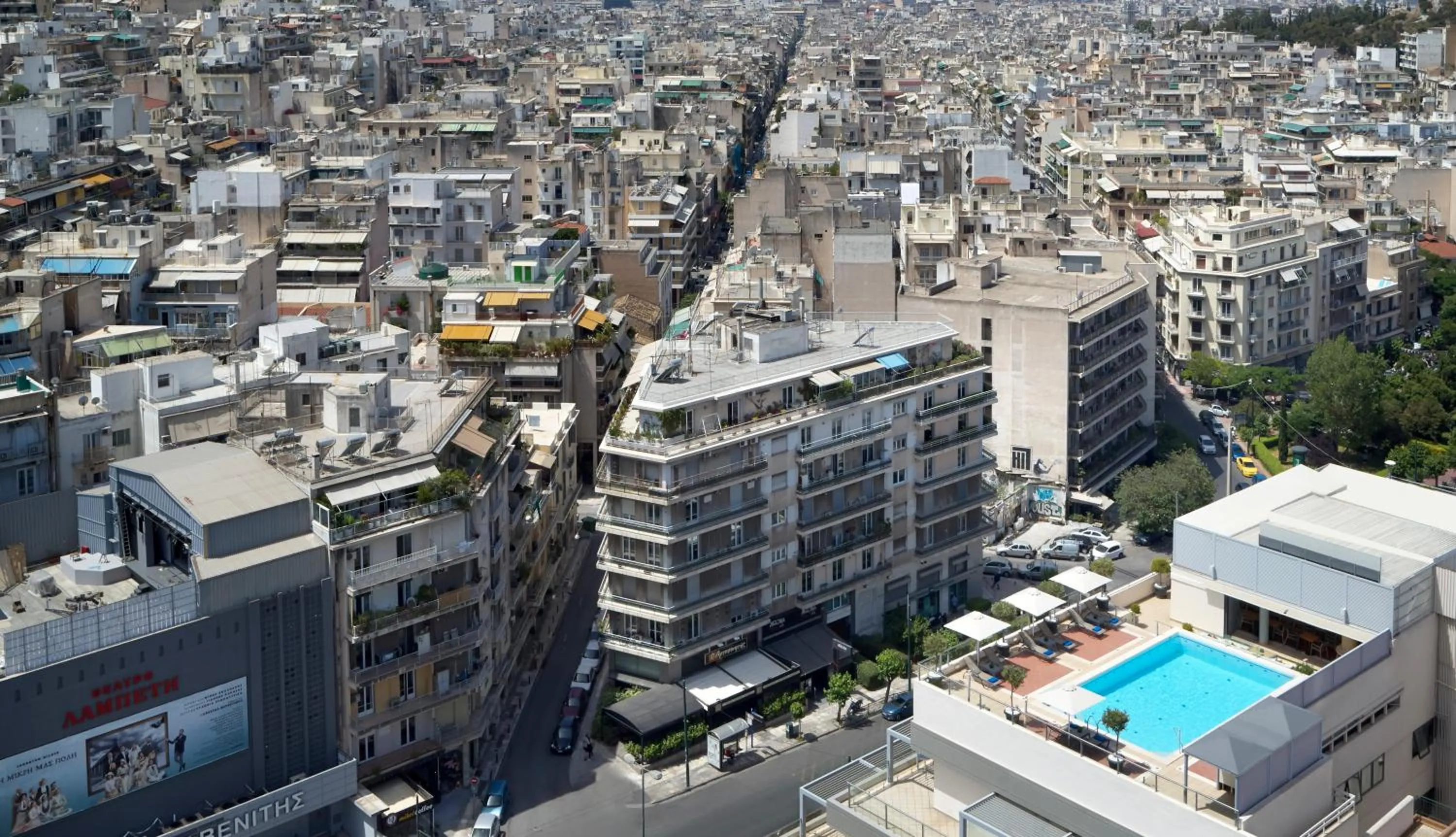 Bird's eye view in Athens Zafolia Hotel