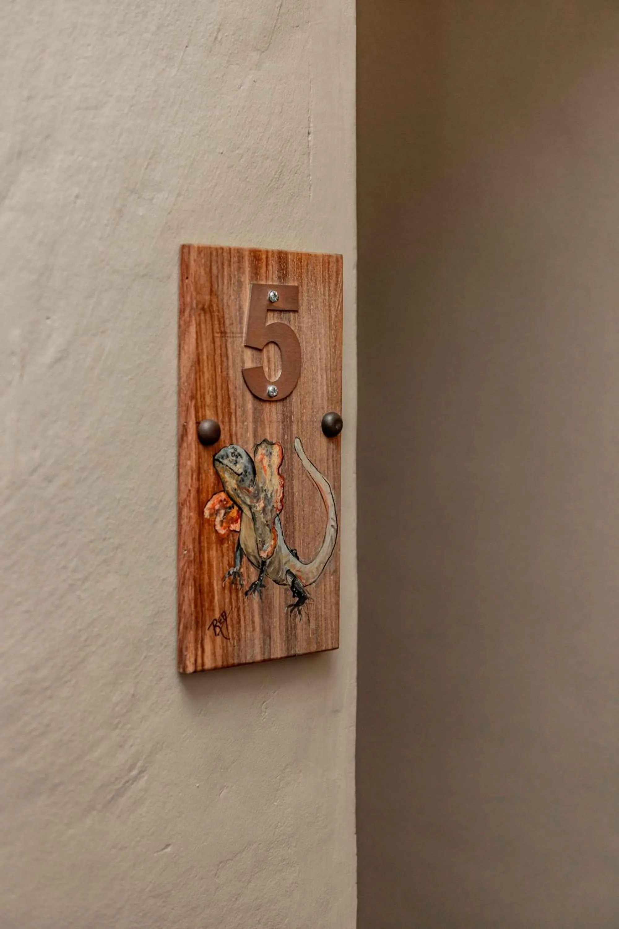 Decorative detail in The Green Lizard Guesthouse