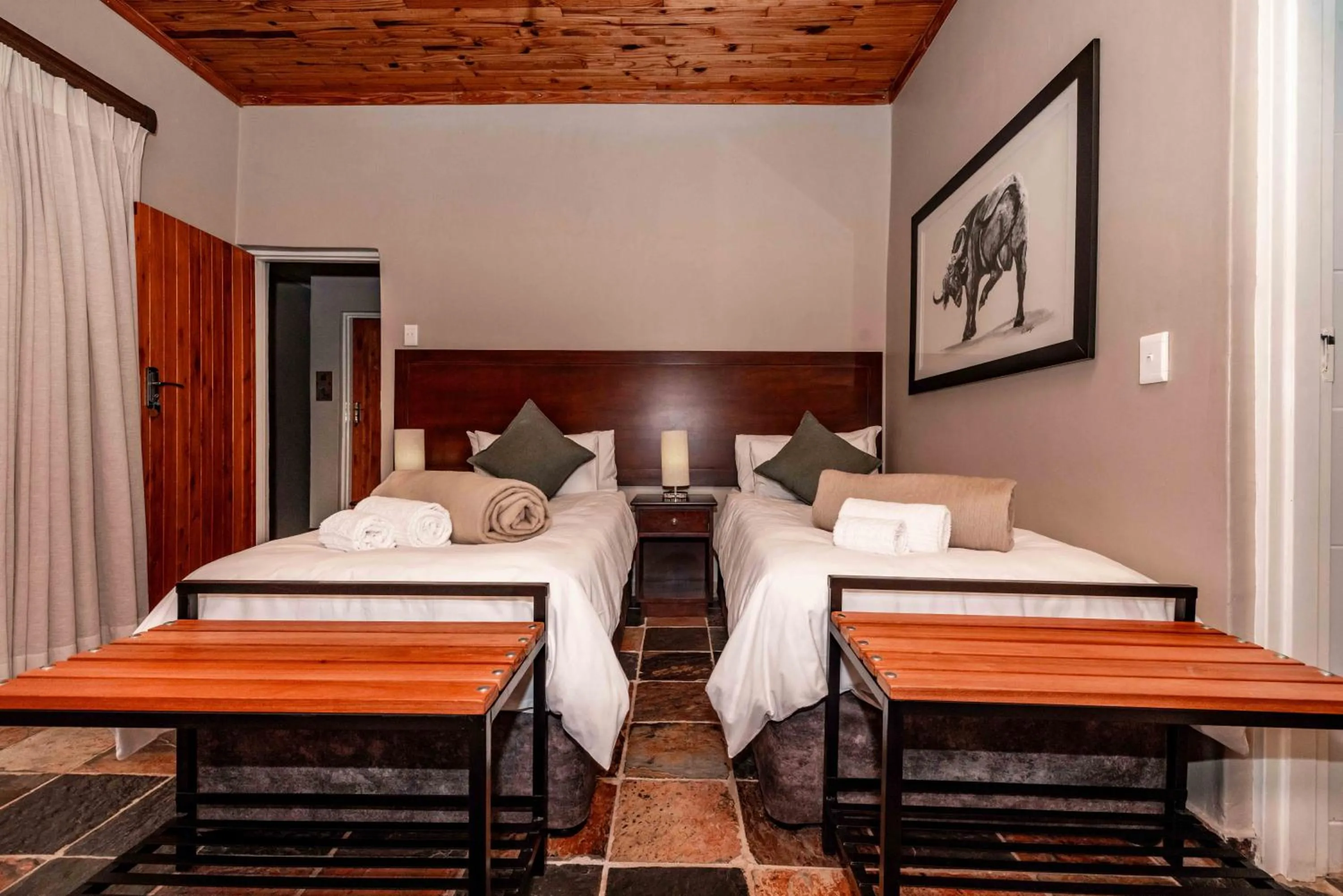 Bed in The Green Lizard Guesthouse