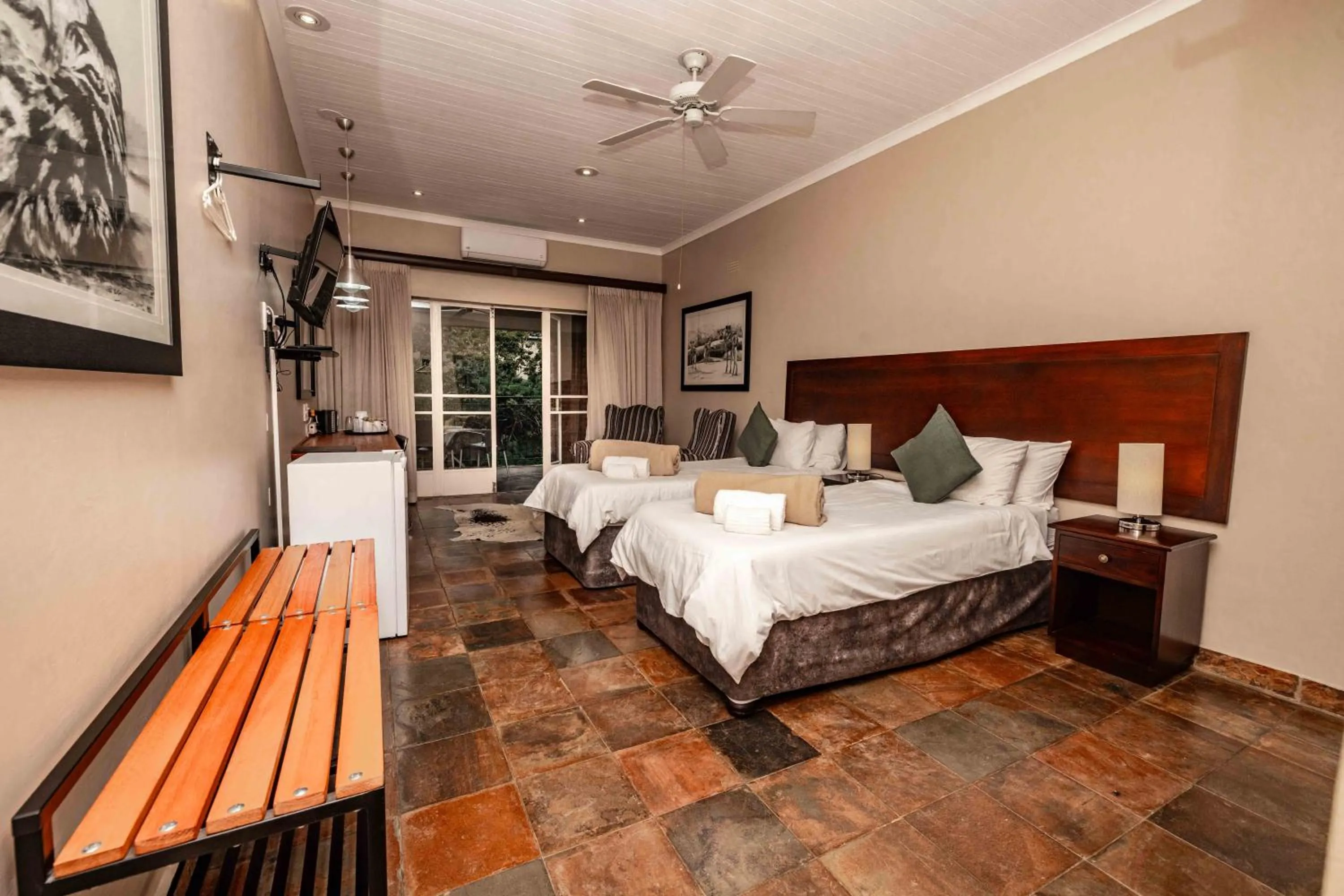 Bed in The Green Lizard Guesthouse