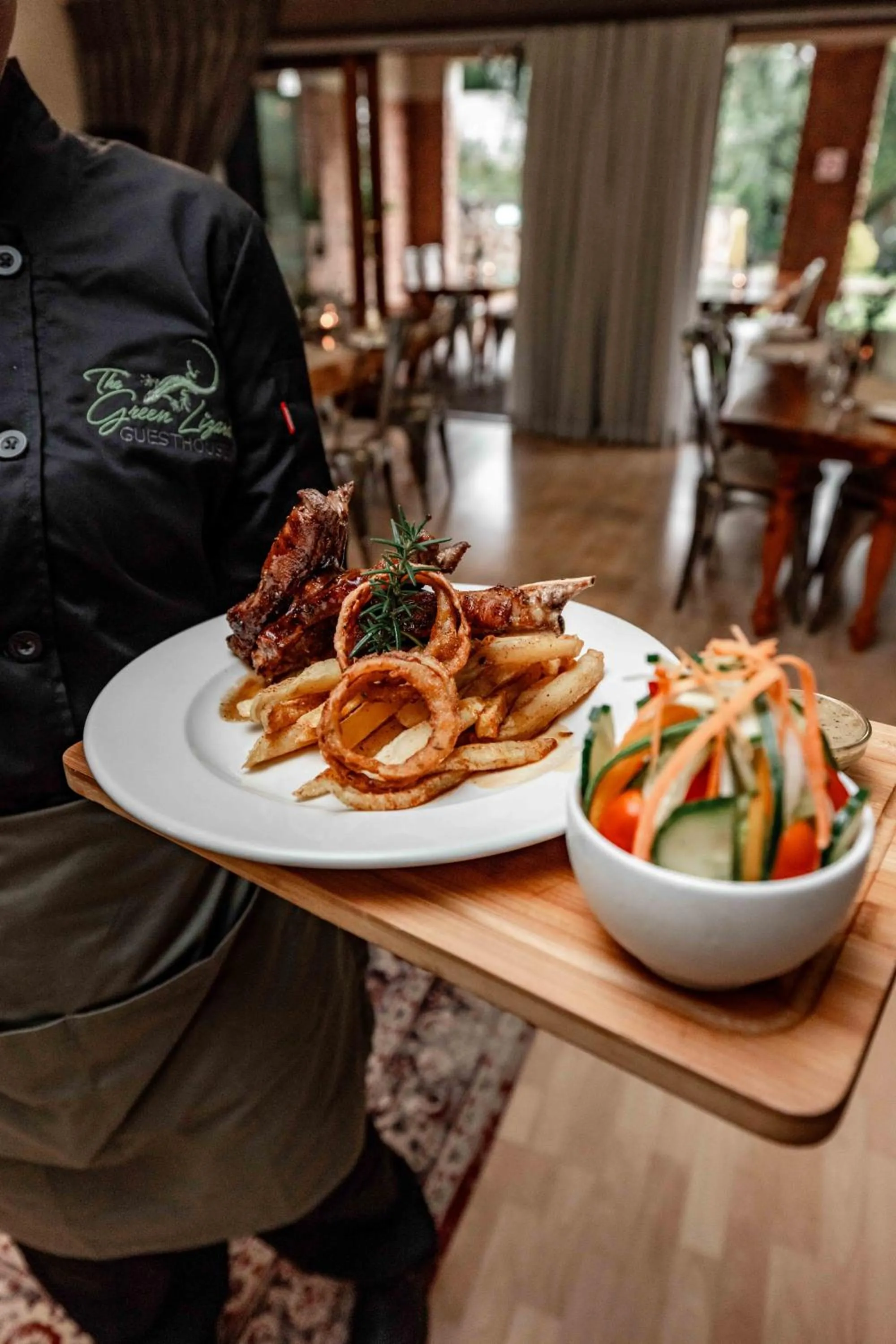 Restaurant/places to eat in The Green Lizard Guesthouse