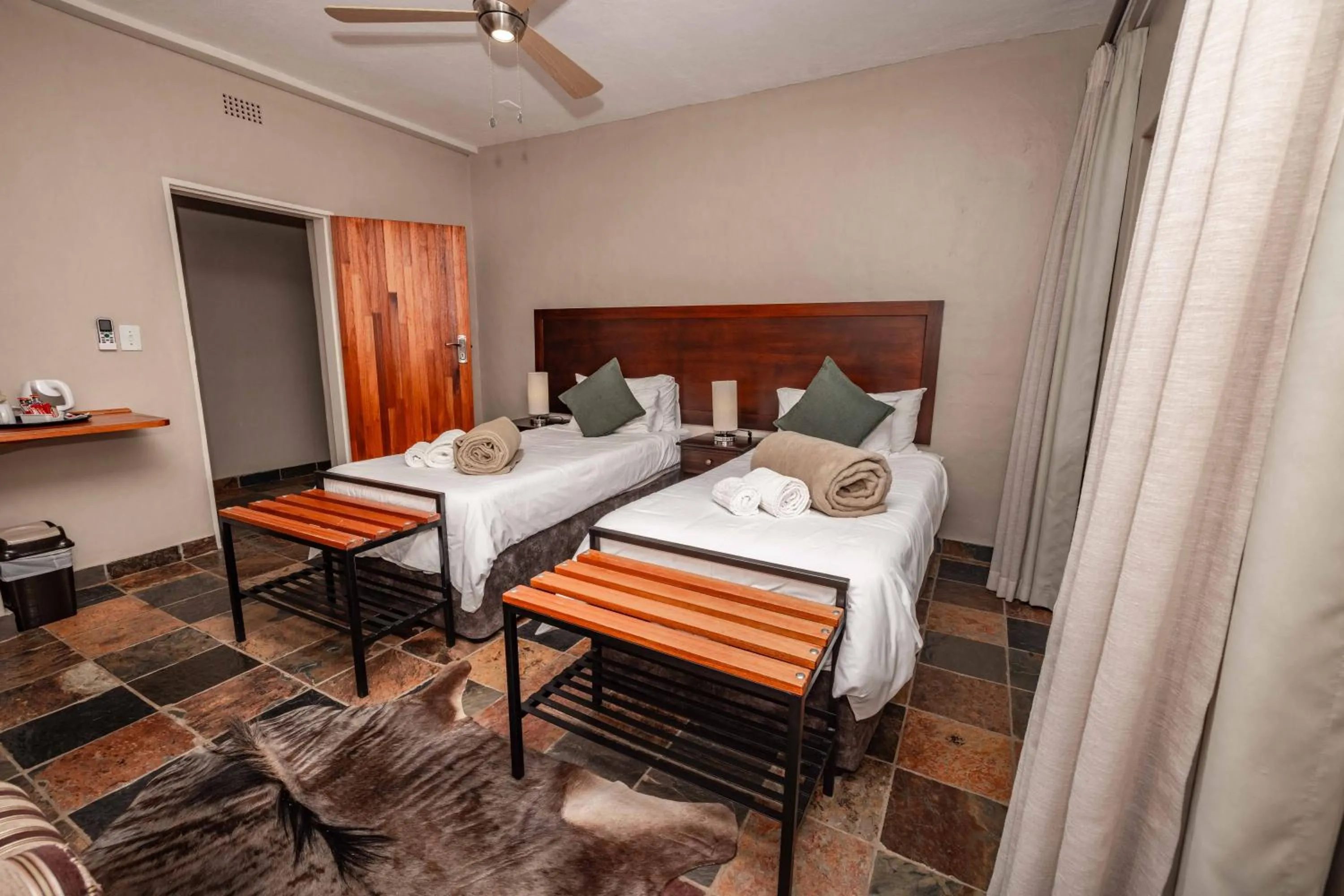 Bed in The Green Lizard Guesthouse