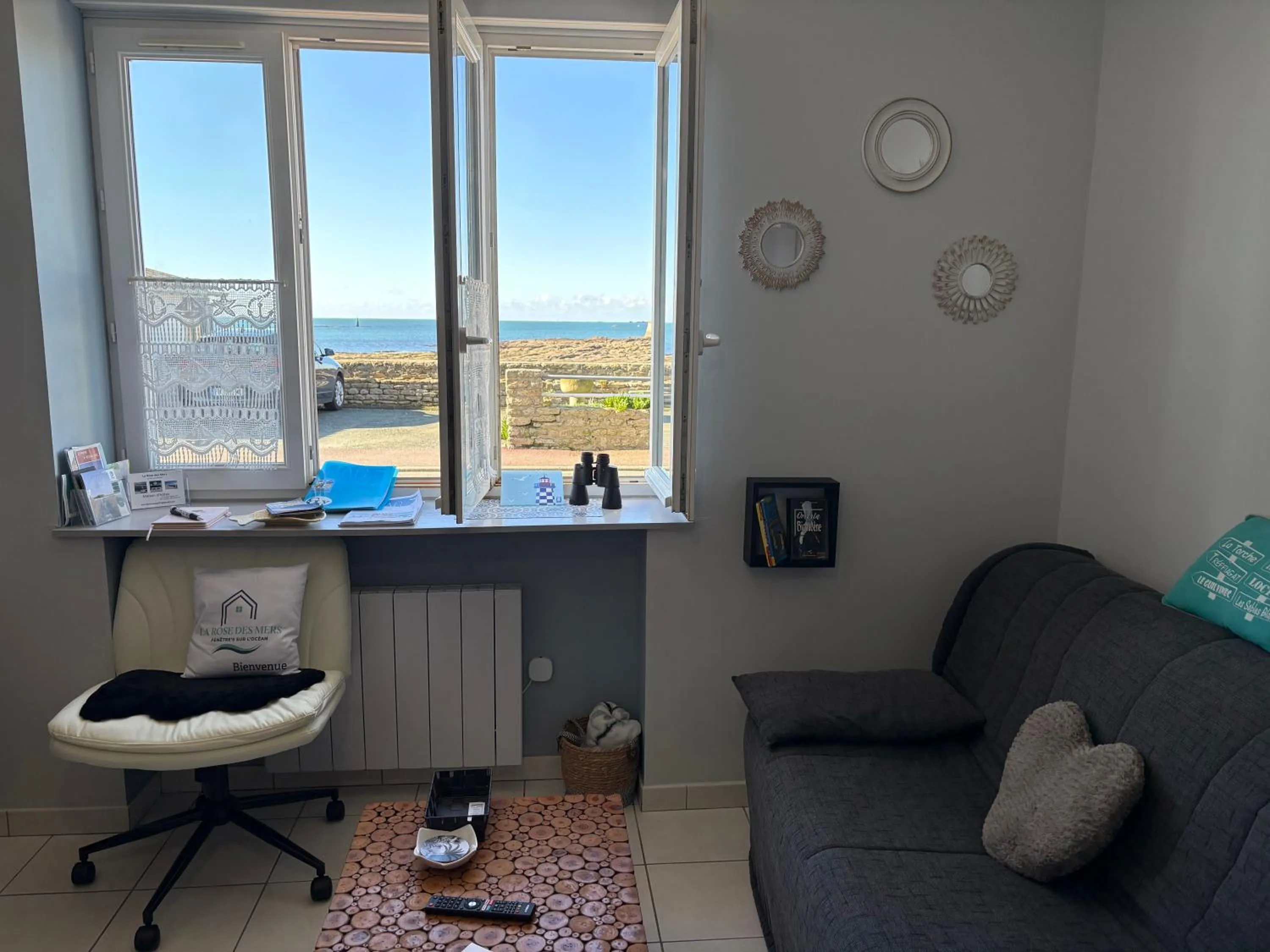 Seating area in La Rose des Sables